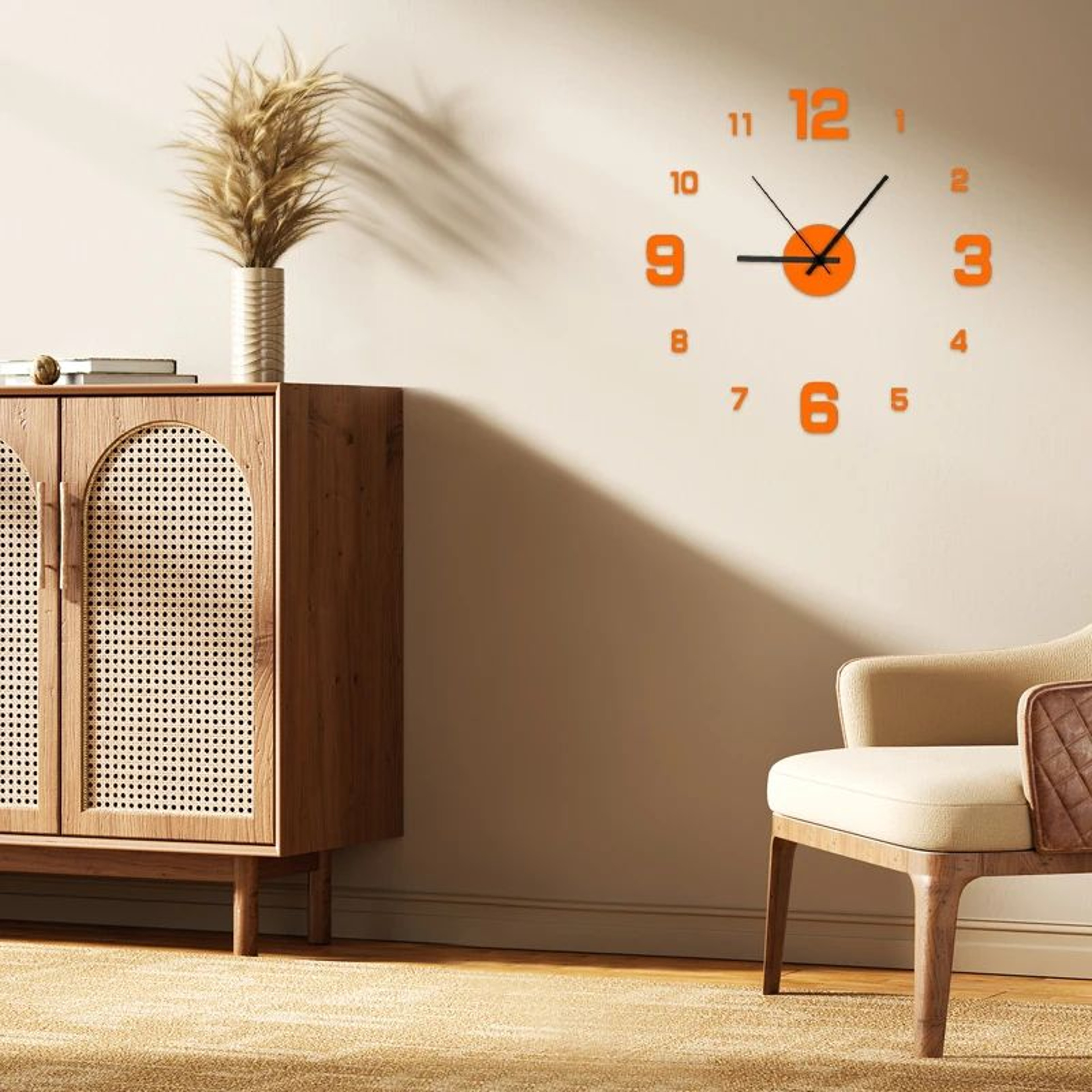 Creative Frameless DIY Wall Clock  Silent 3D Acrylic Wall Decal For Living Room Bedroom Office  Hom 2