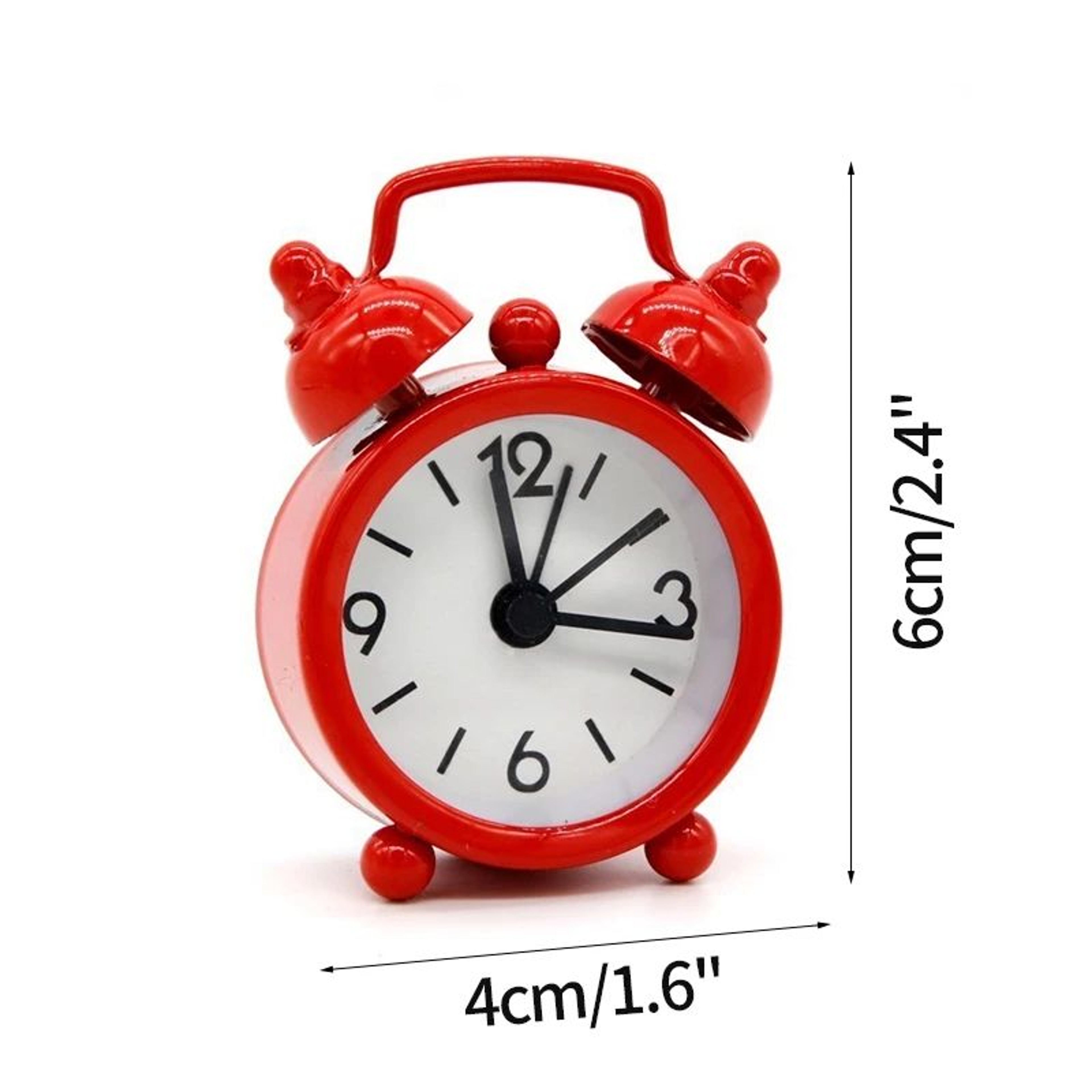 Nordic Silent Quartz Alarm Clock  41 In Compact Metal Table Clock With Night Light Stand For Bedroo 20