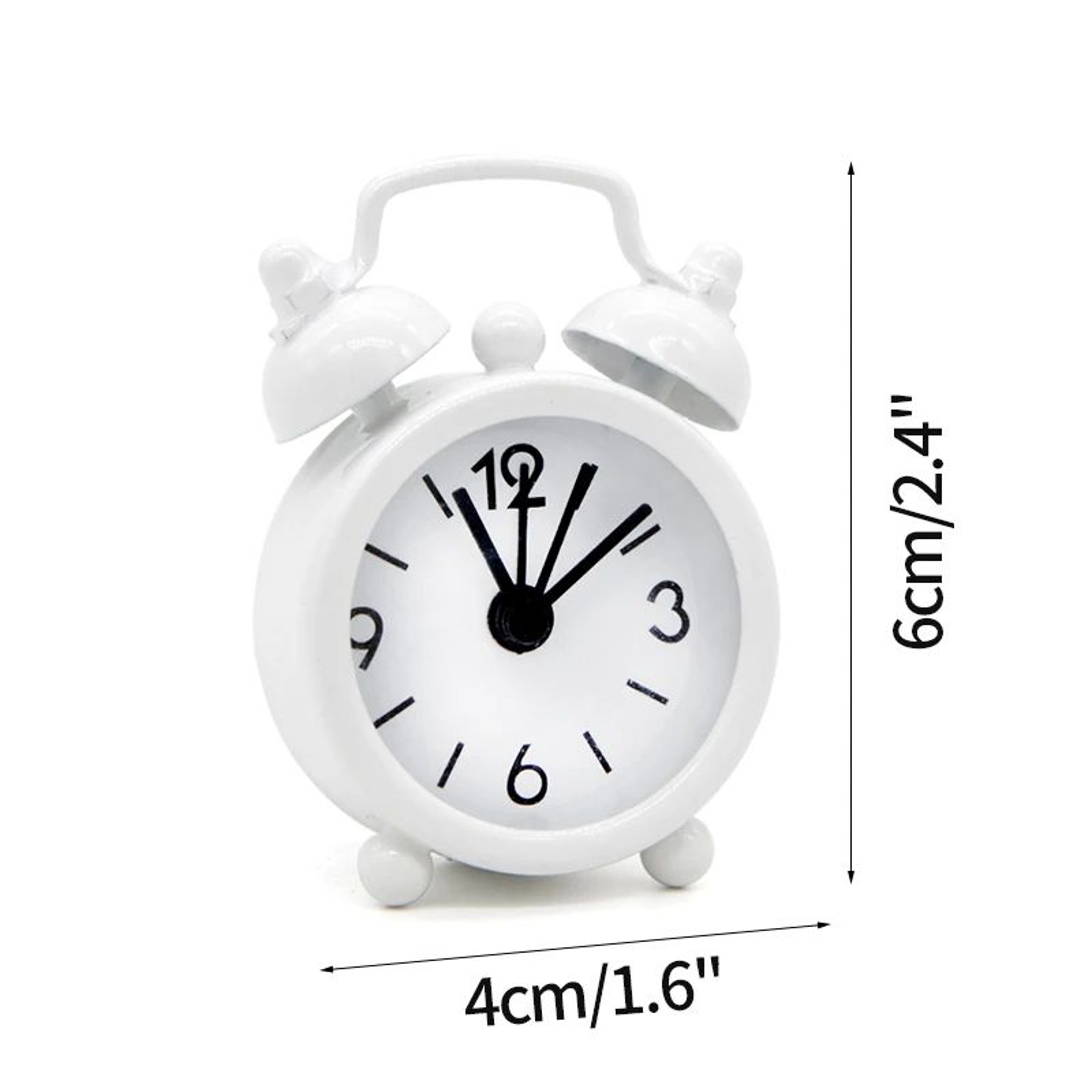 Nordic Silent Quartz Alarm Clock  41 In Compact Metal Table Clock With Night Light Stand For Bedroo 17