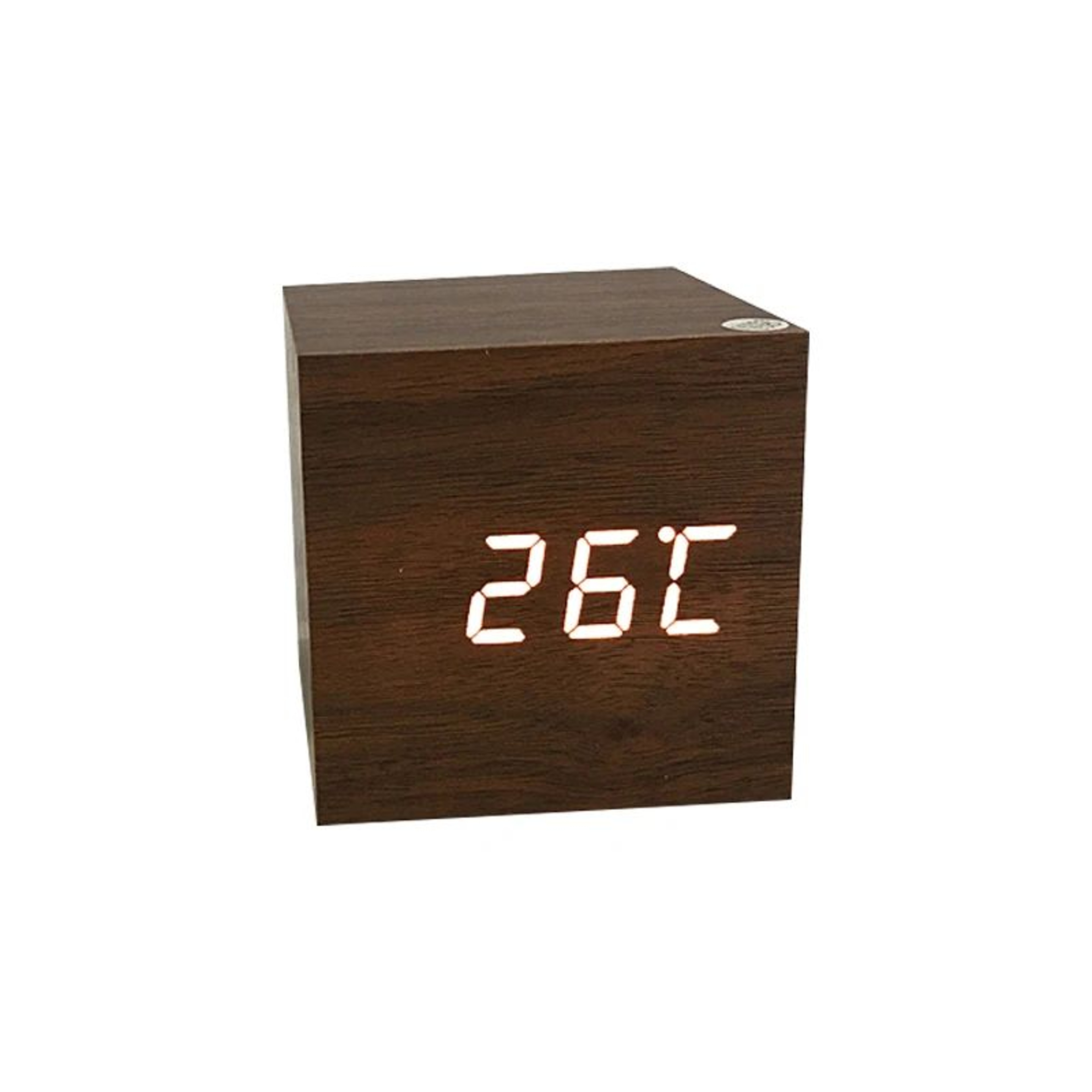 LED Digital Alarm Clock – USB/AAA Powered Wooden Desktop Clock with Voice Control Display for Bedroom Office Table Decor – view 14