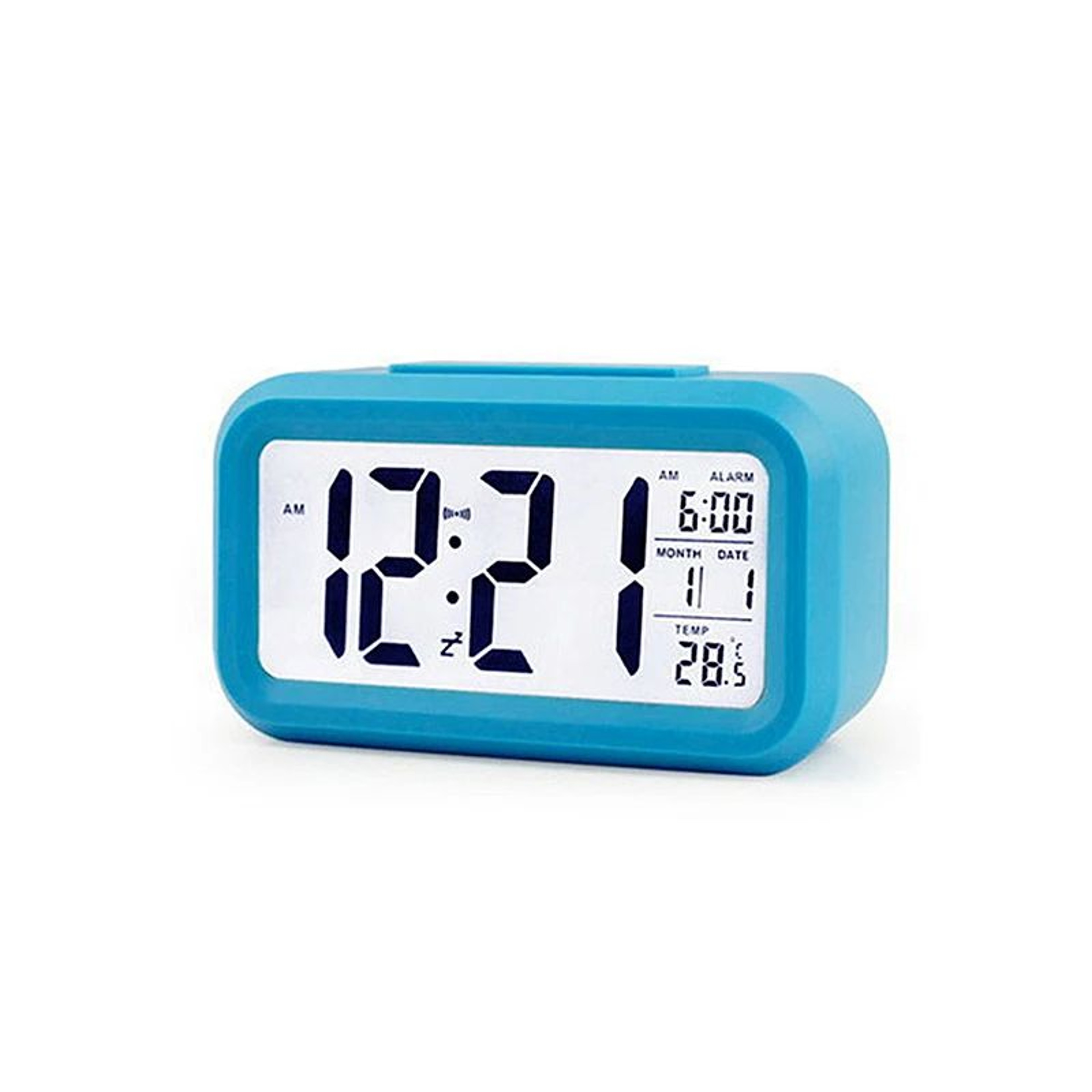 LED Digital Alarm Clock – USB/AAA Powered Wooden Desktop Clock with Voice Control Display for Bedroom Office Table Decor – view 24