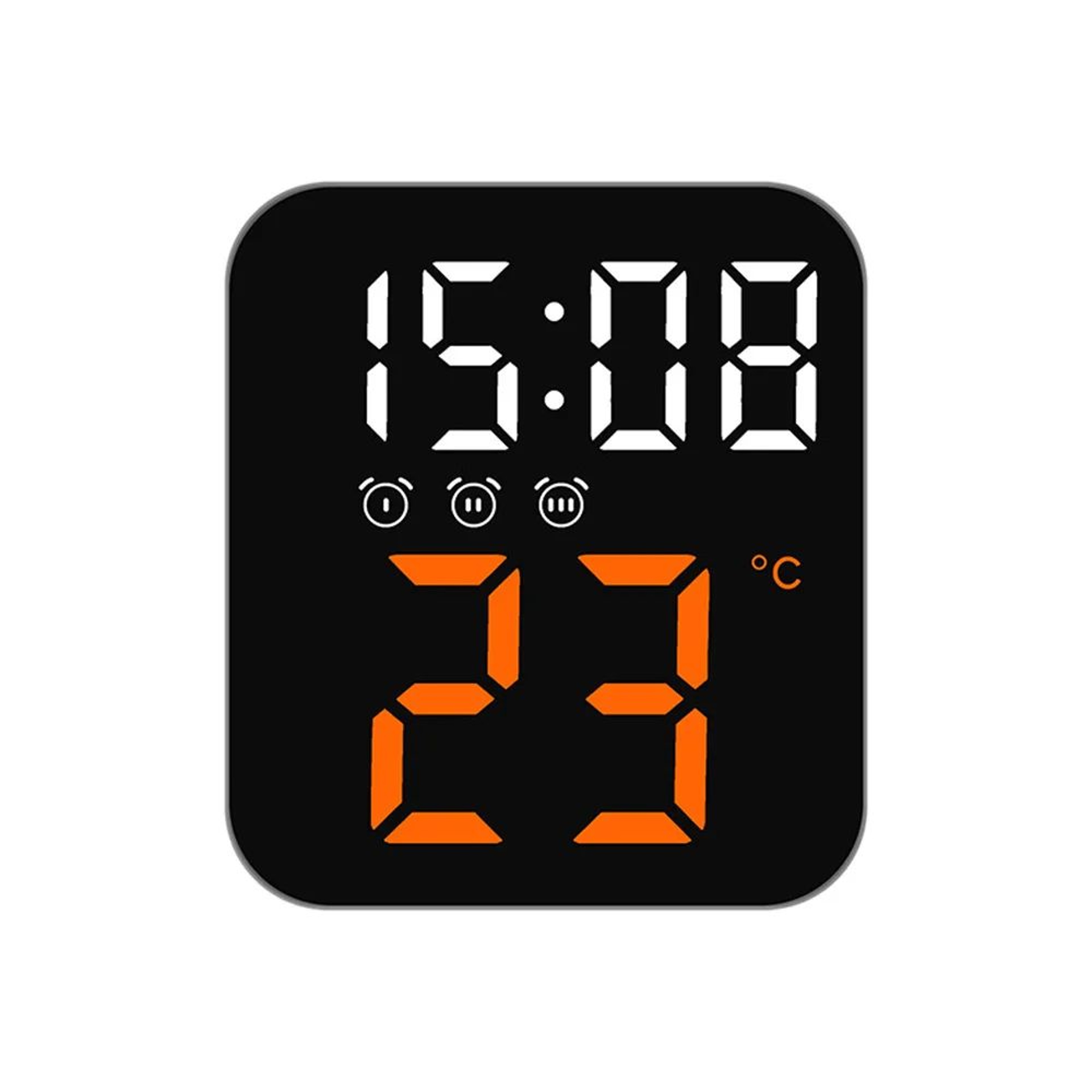 LED Digital Alarm Clock  394 In Compact Temperature Display With Voice Control Night Light  Adjusta
