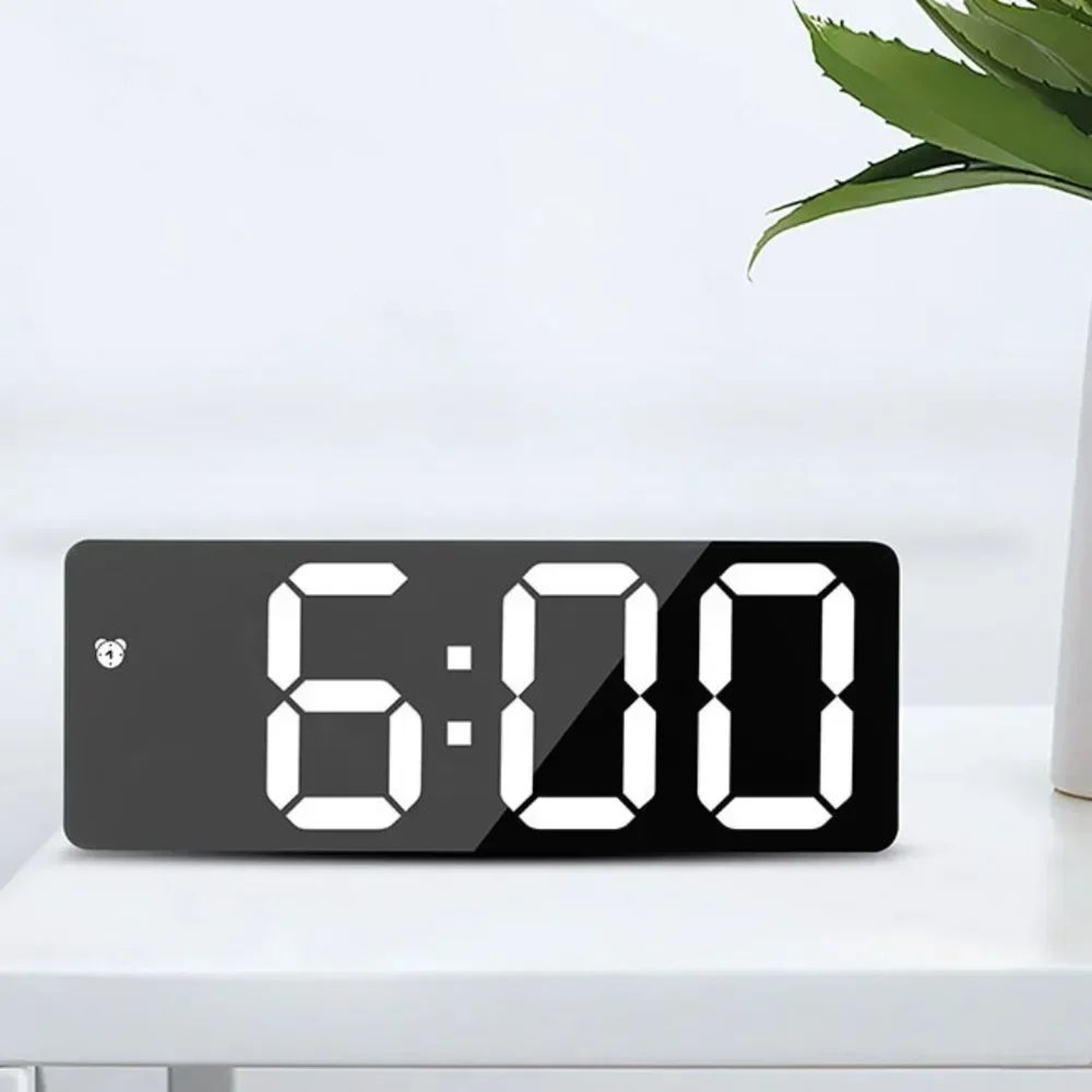 Voice Controlled Digital Wall Clock  Temperature Display Alarm With Night Mode Snooze 1224H  AntiDi 1