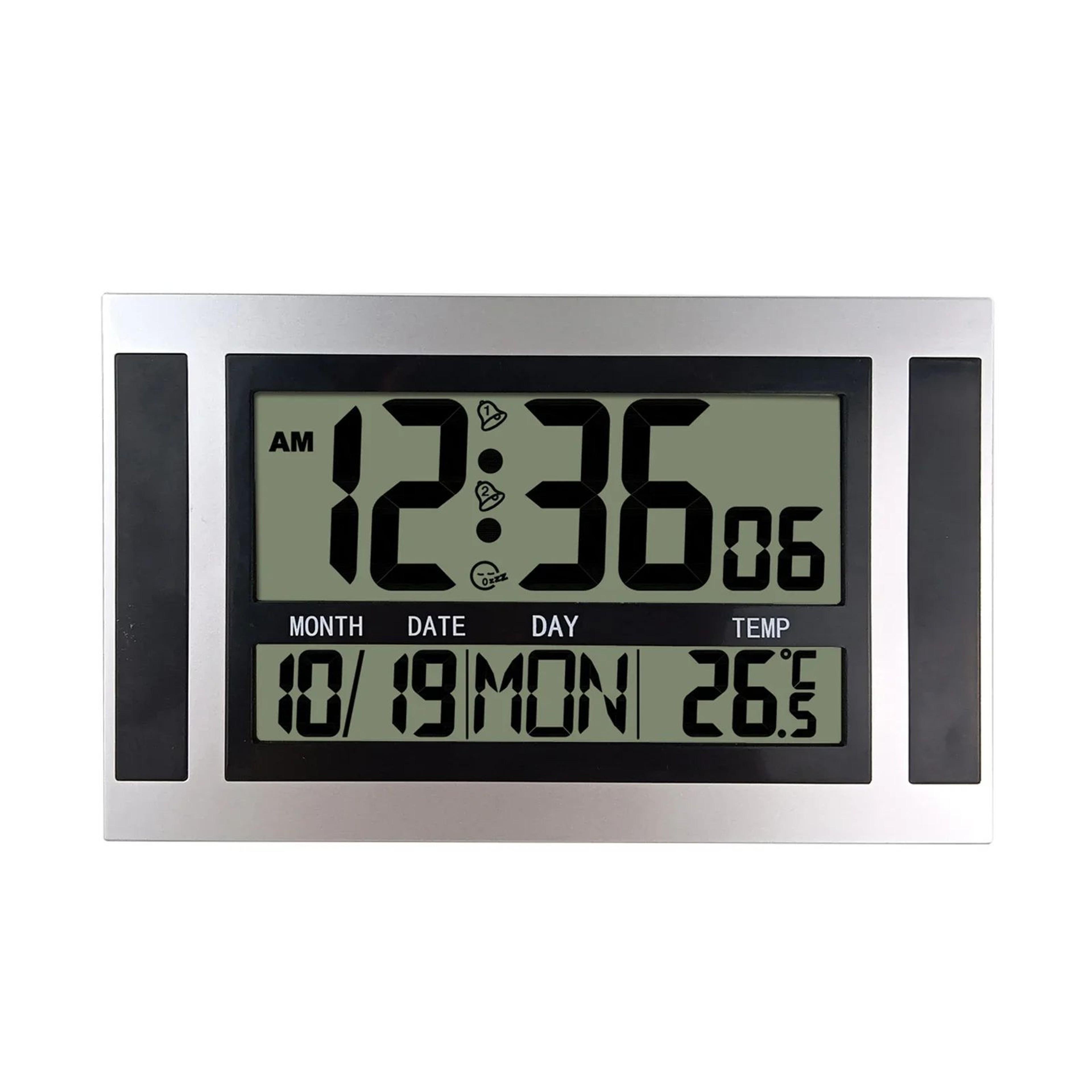 Modern Digital LCD Wall  Desk Clock  Large HD Display With Temperature Calendar For Bedroom Office  6
