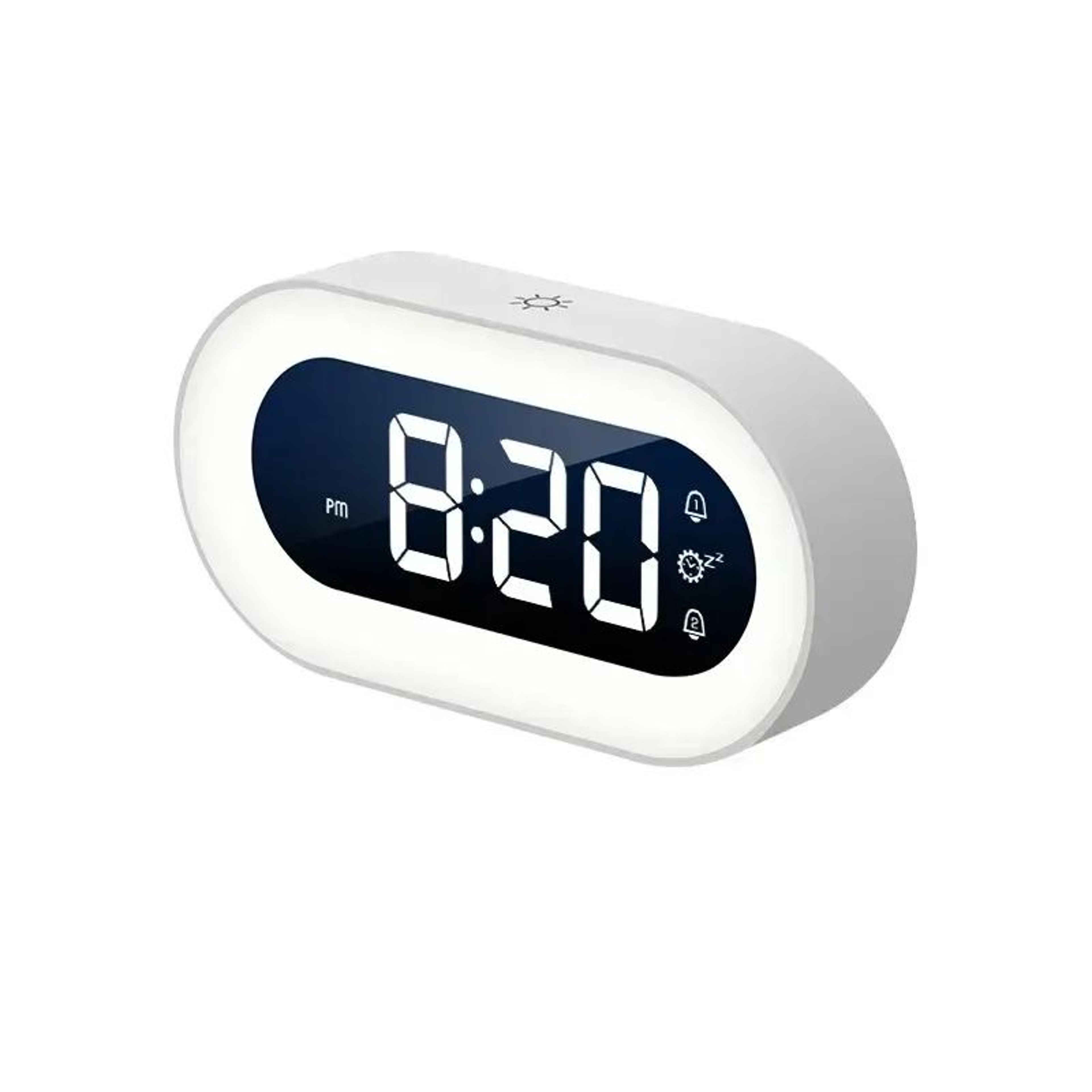 Music LED Digital Alarm Clock  Voice Control Night Light Desktop Clock For Kids Bedroom Home Table  6