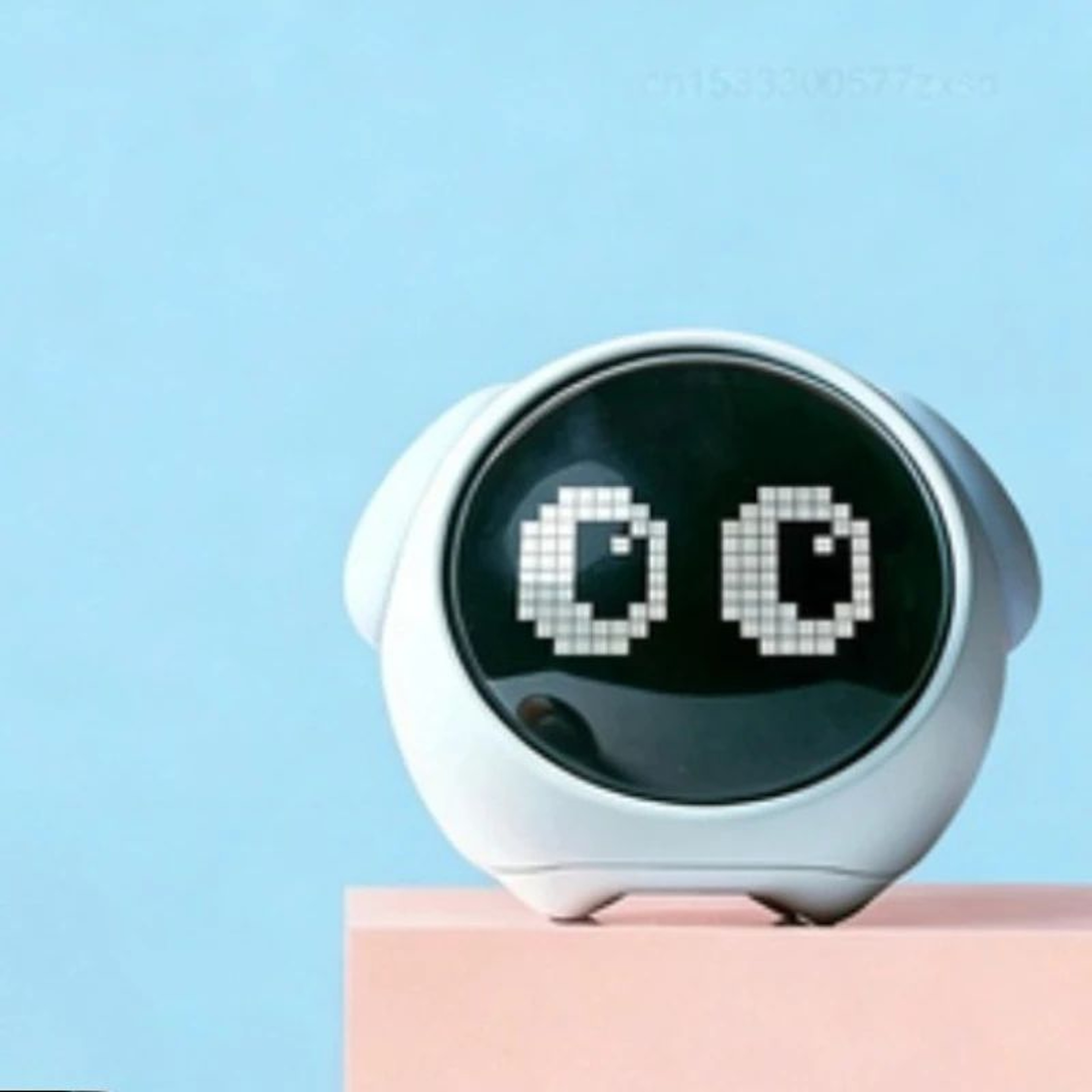 Cute Digital Alarm Clock  Rechargeable LED Night Light With Dual Alarms Snooze Emoji Display  Voice 0