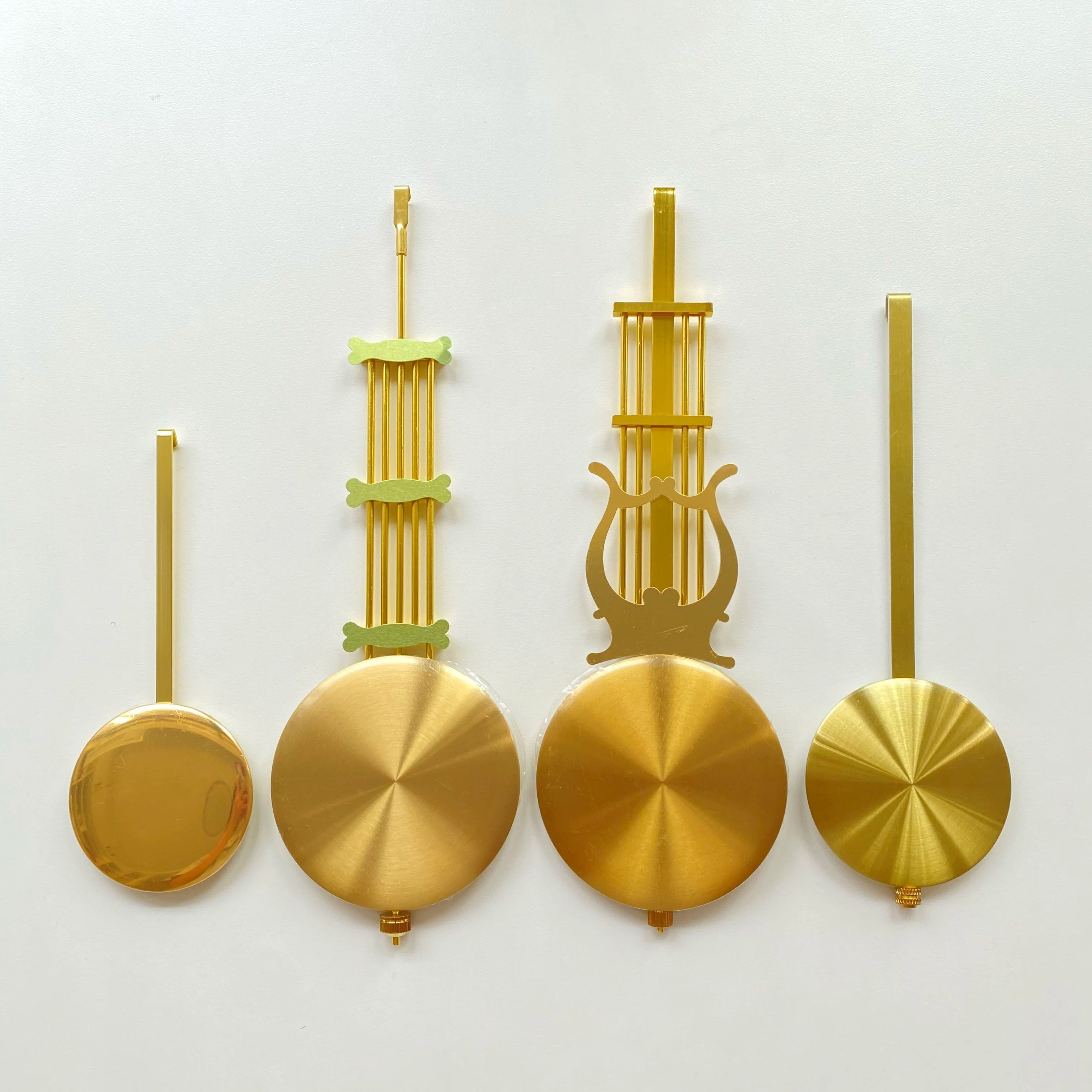 Gold Quartz Clock Pendulum  Metal Swing Bob Hammer Replacement DIY Grandfather Wall Clock Repair Ki 3