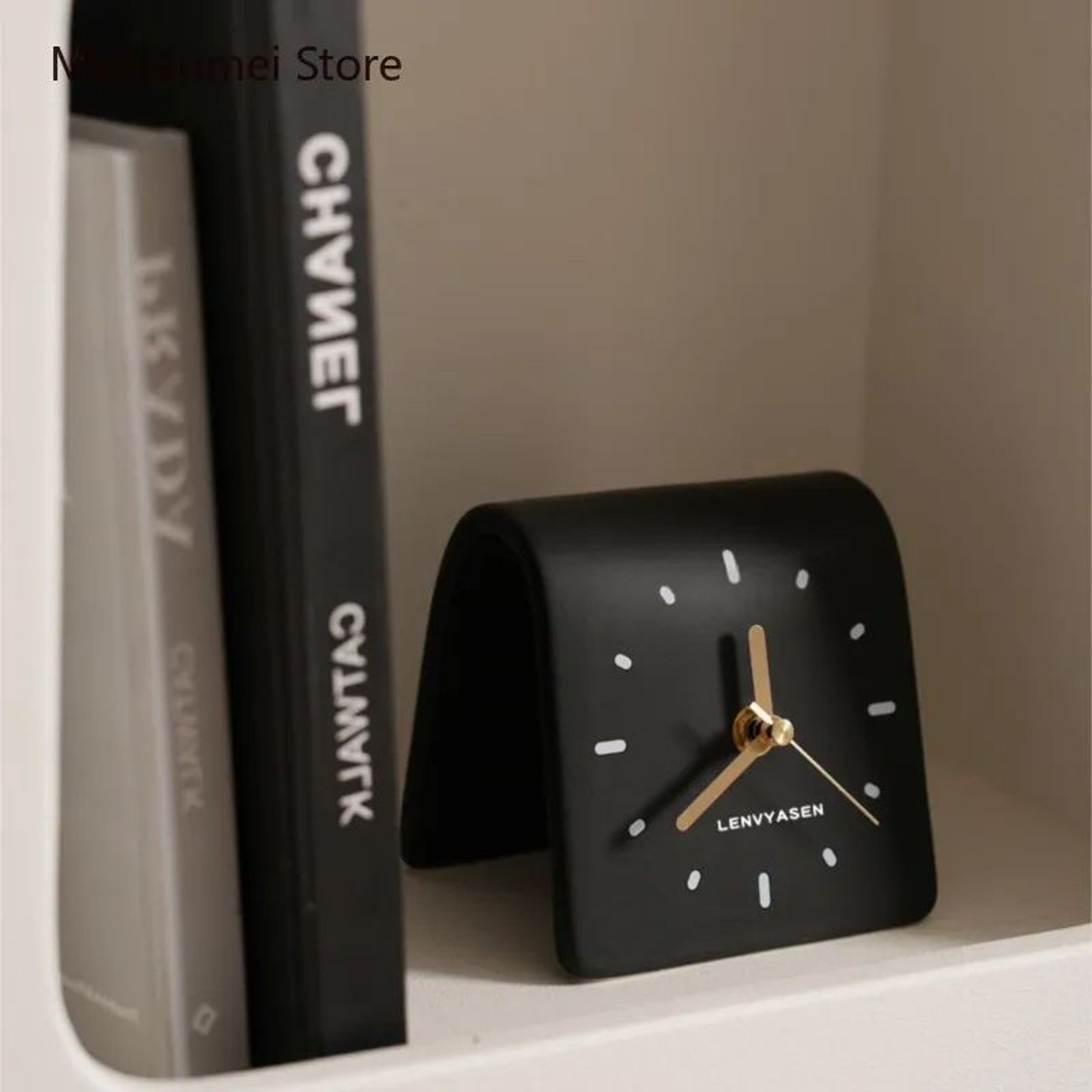 Ceramic Digital Table Clock  Silent Decorative Desktop Clock For Bedroom Living Room  Bedside Decor 2