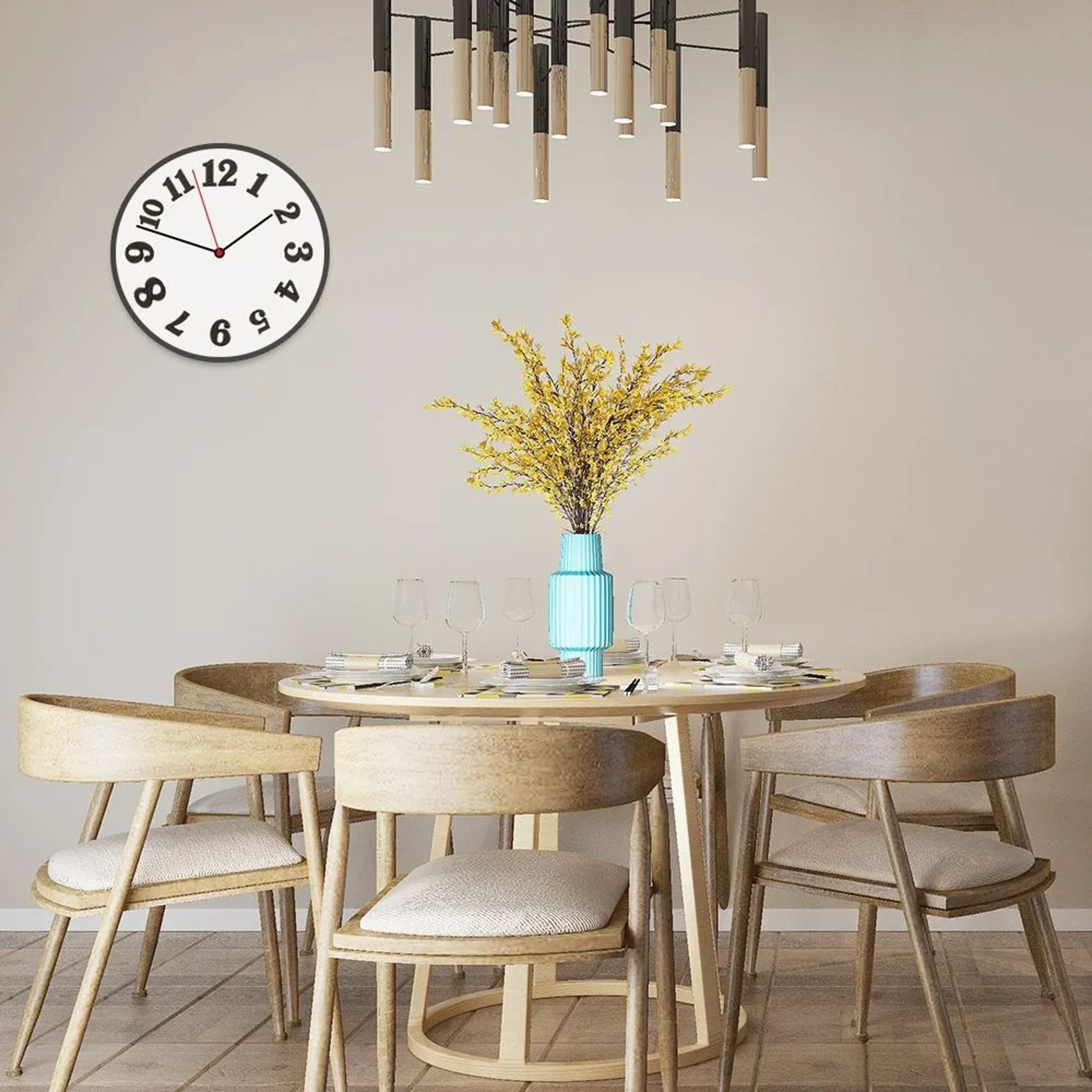 DIY Arabic  Roman Numeral Wall Clock Decals  Removable 079 In Number Stickers For Custom Clock Deco 2
