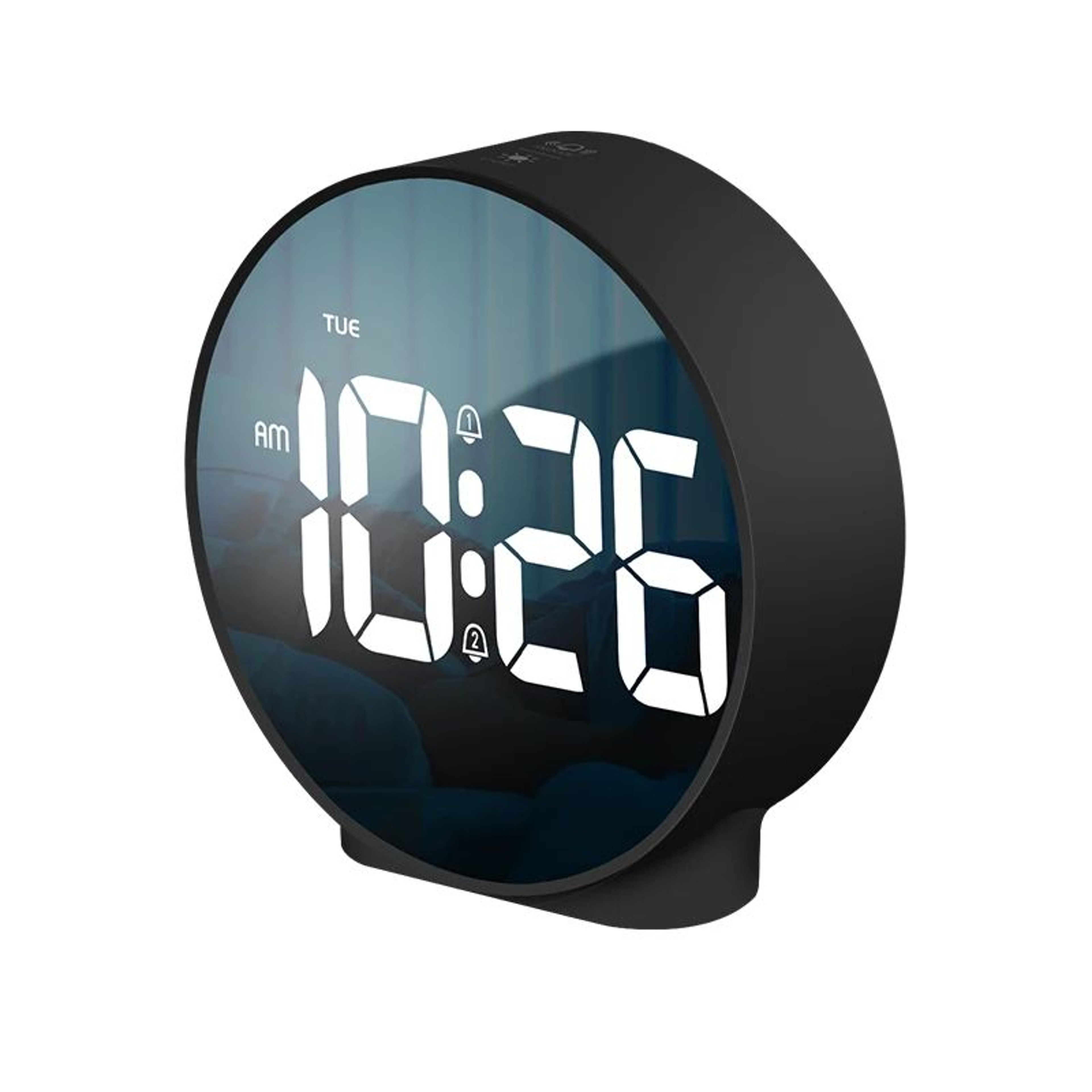 Dual Alarm LED Digital Clock  Bedside Desk Clock With Snooze Week Display  1224H Time 6