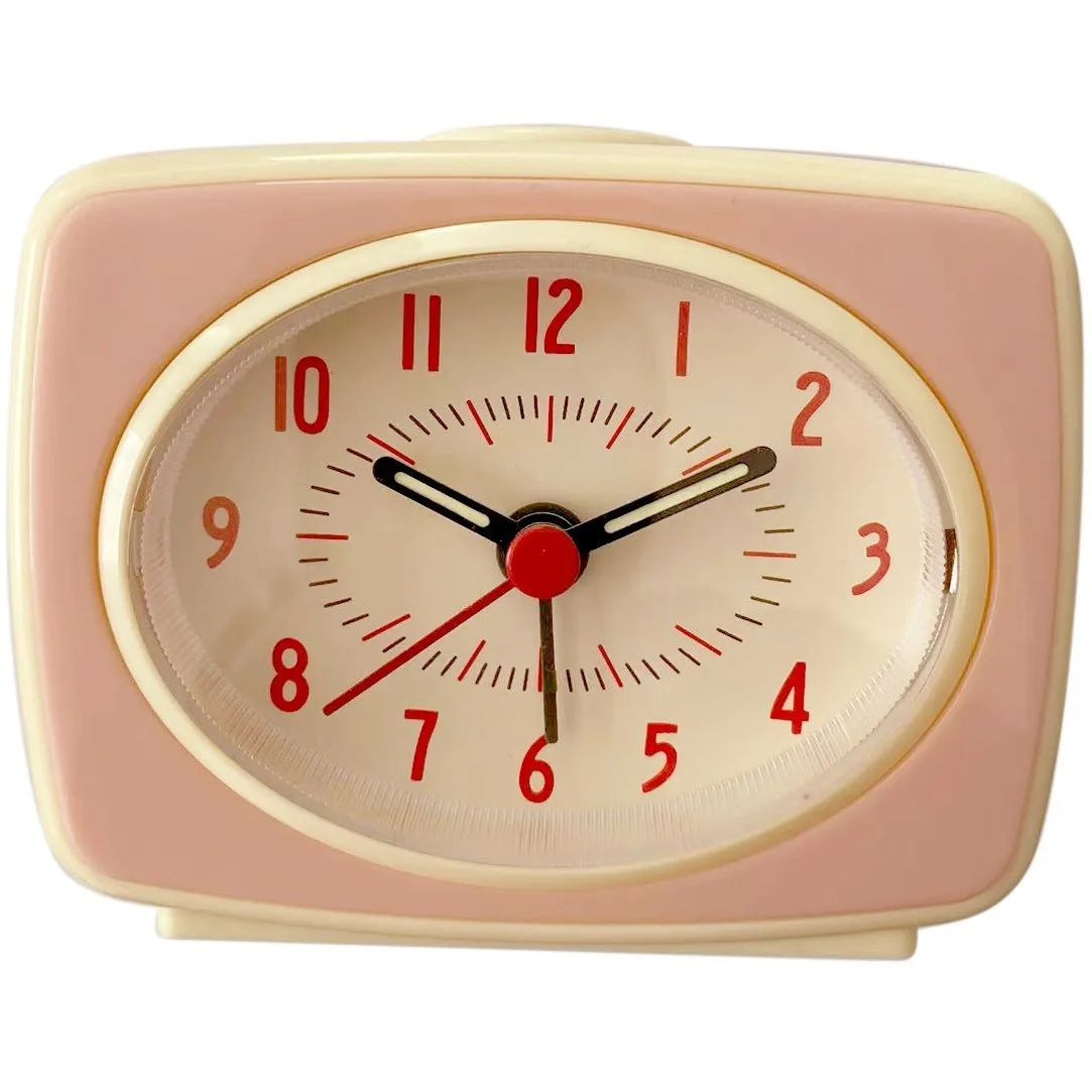 Nordic Vintage Alarm Clock  Battery Powered Glow In The Dark Desk Clock With Fluorescent Hands For  8