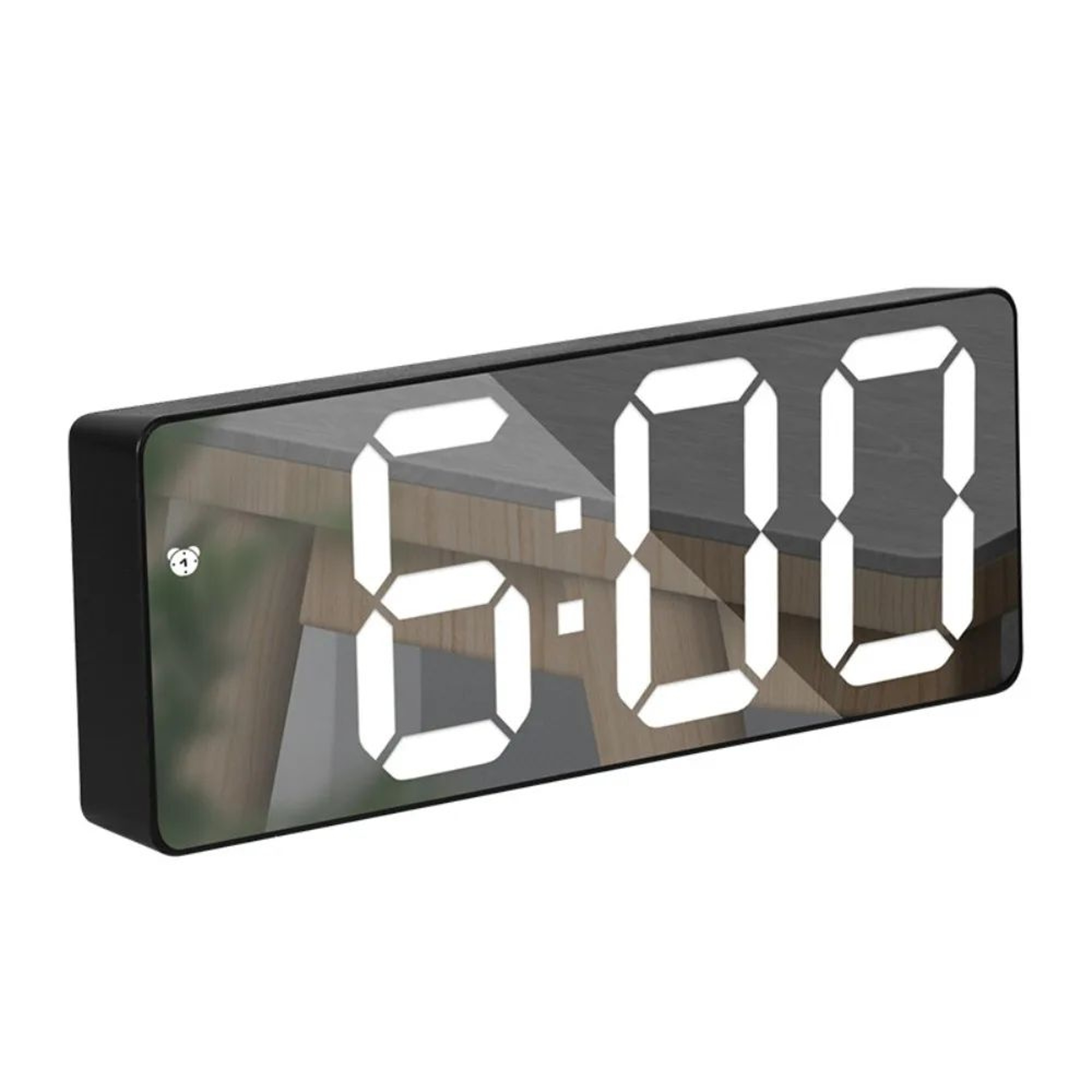Smart Digital Alarm Clock  Large LED Desk Clock With Temperature Display Snooze 1224H Time  Adjusta 7
