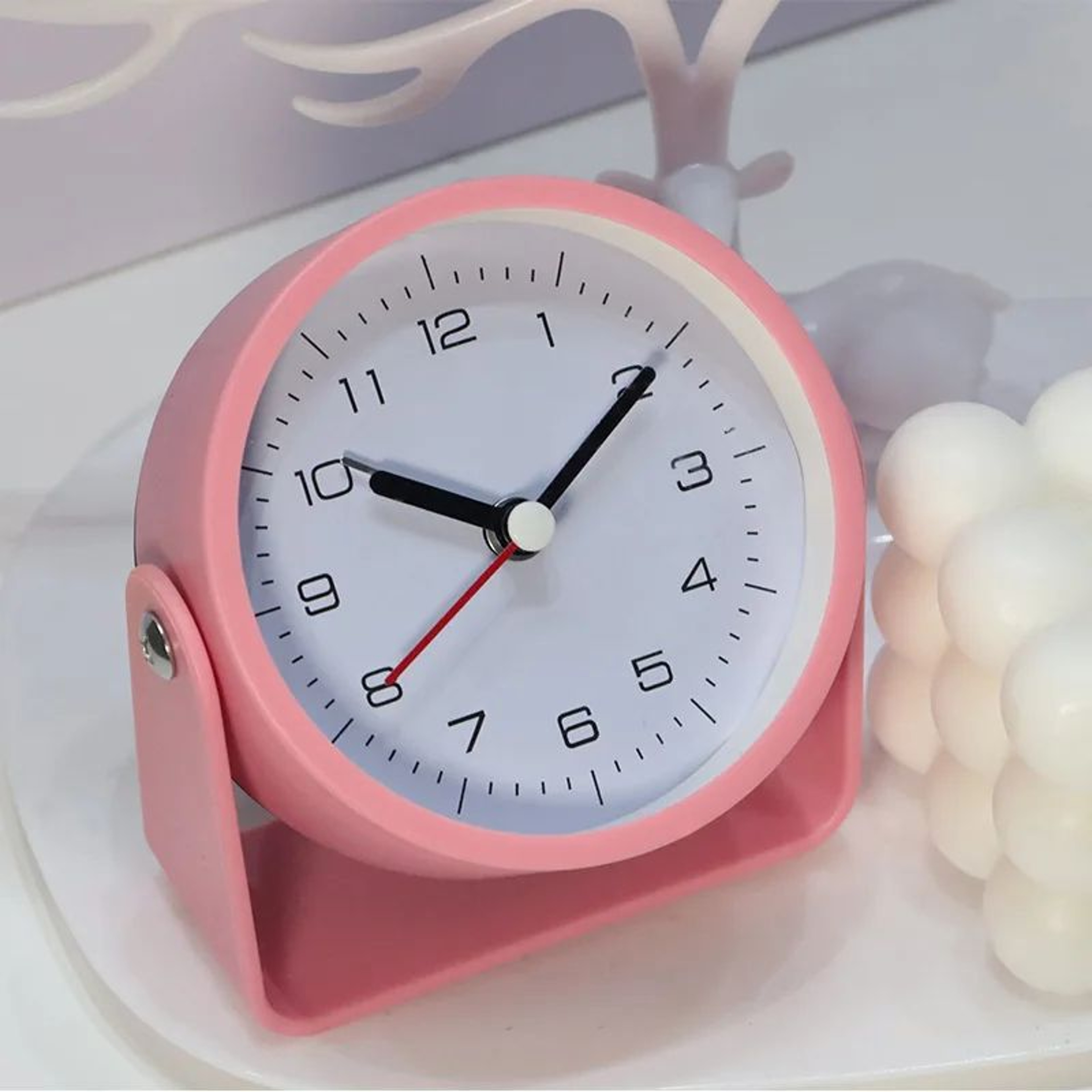 Silent Student Alarm Clock  Durable Mini Quartz Desk Clock For Kids Bedroom Office Decor 9