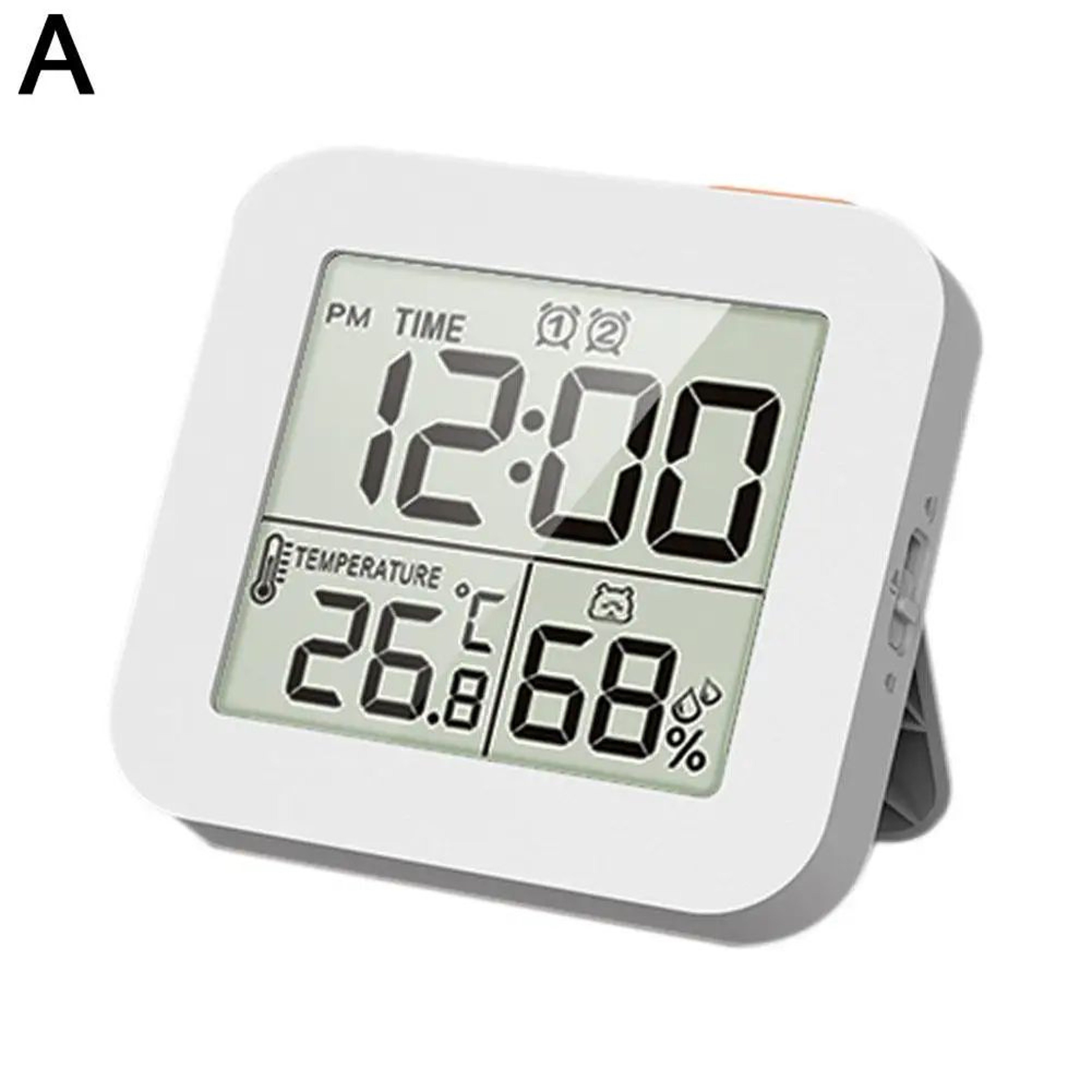 Waterproof LCD Shower Timer  Digital Bathroom Alarm Clock With Temperature Humidity Display Suction 6