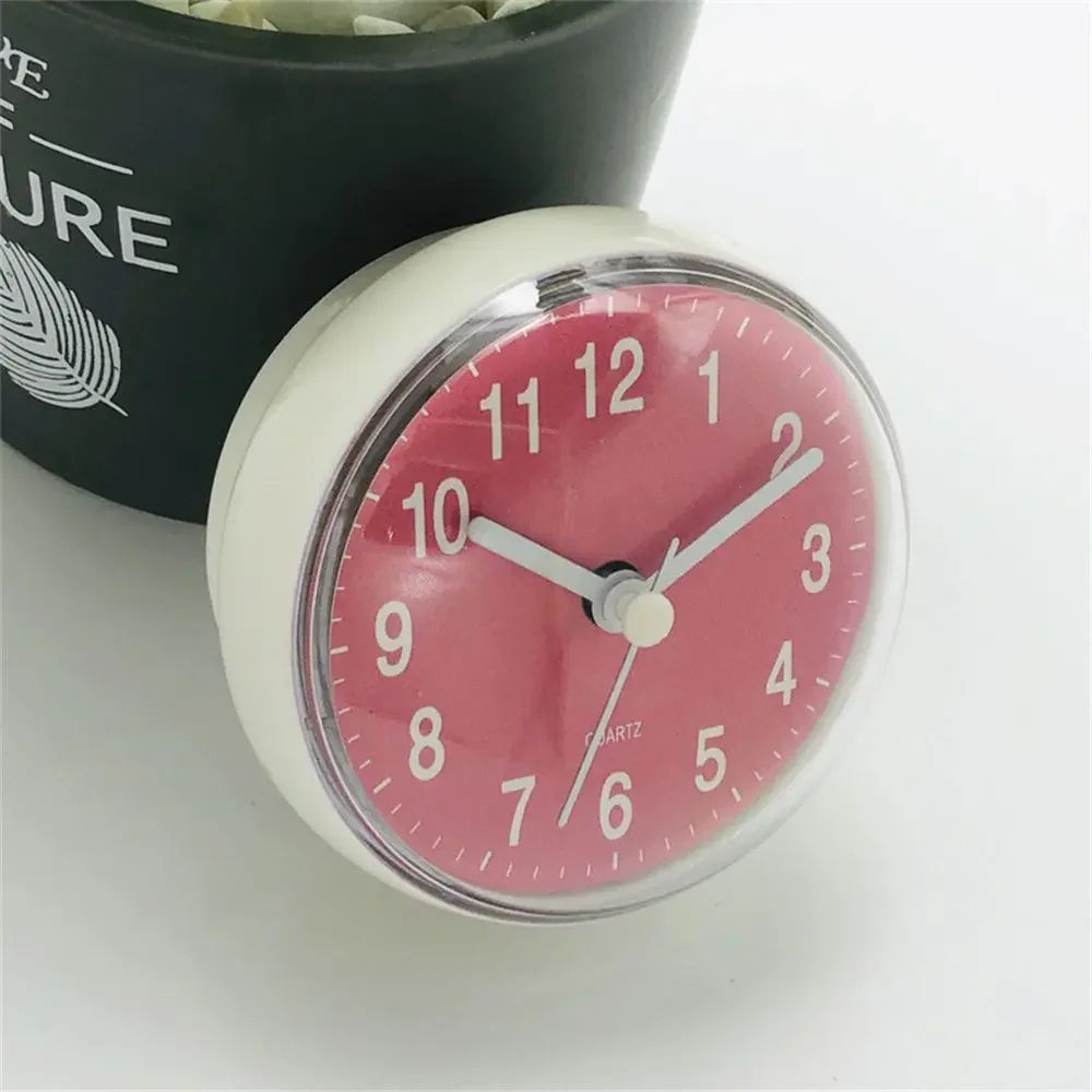 Anti Fog Waterproof Shower Wall Clock  28 In Mini Suction Cup Quartz Clock For Bathroom Kitchen Toi 2