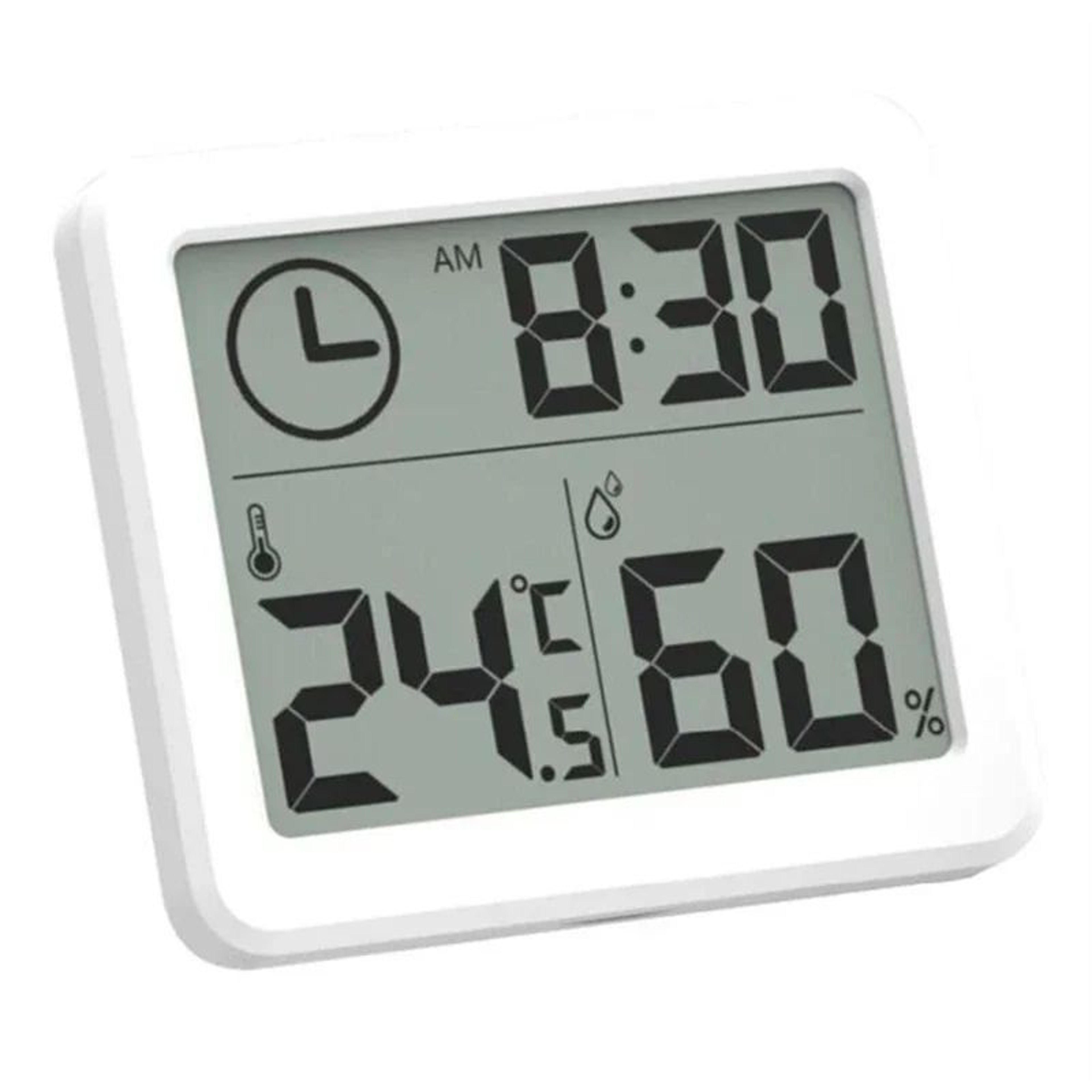 Digital Temperature Humidity Desk Clock  Large Display Thermometer Hygrometer For Home Kitchen Offi 0