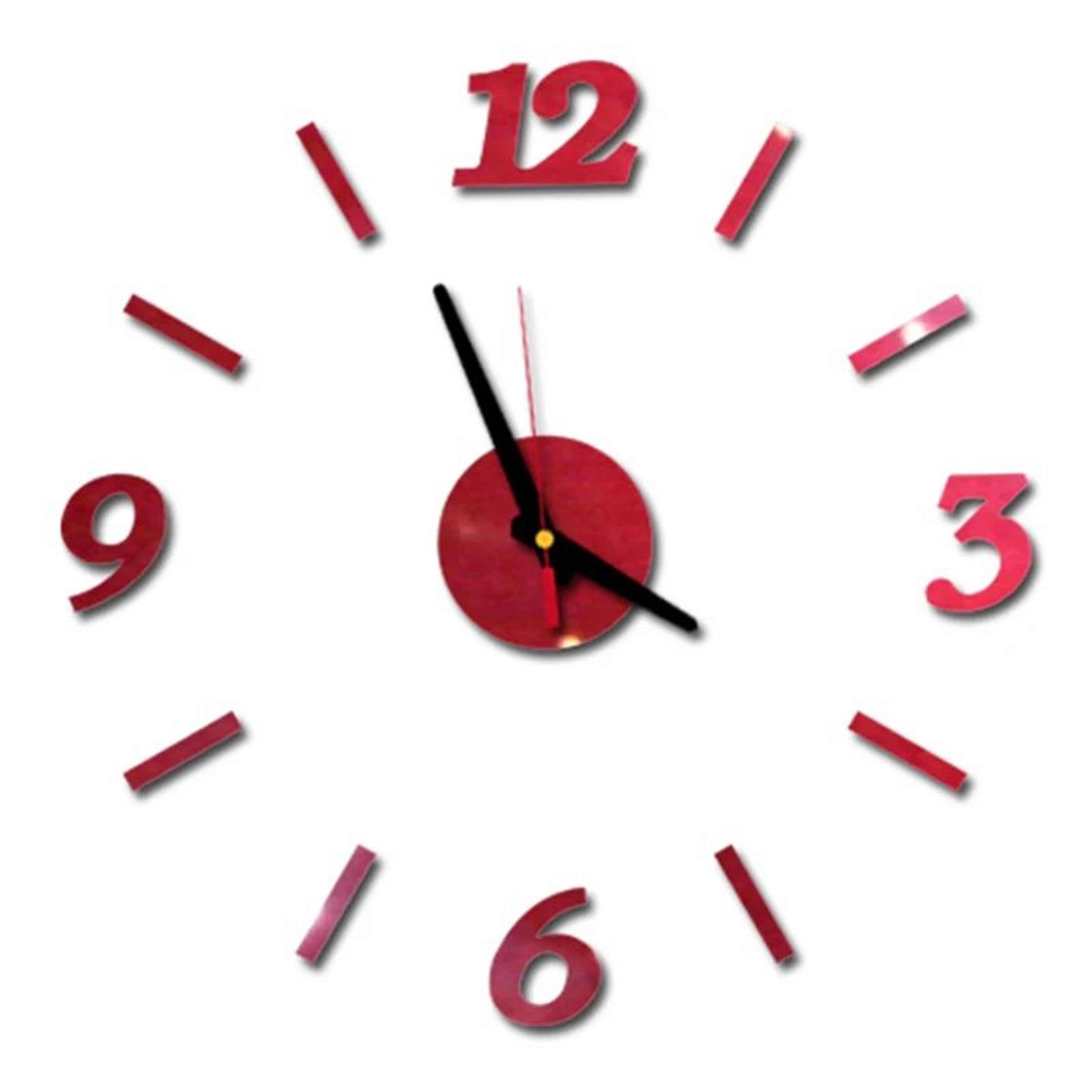 DIY 3D Mirror Wall Clock  Frameless Silent Quartz Acrylic Clock Sticker For Living Room Bedroom Off 13