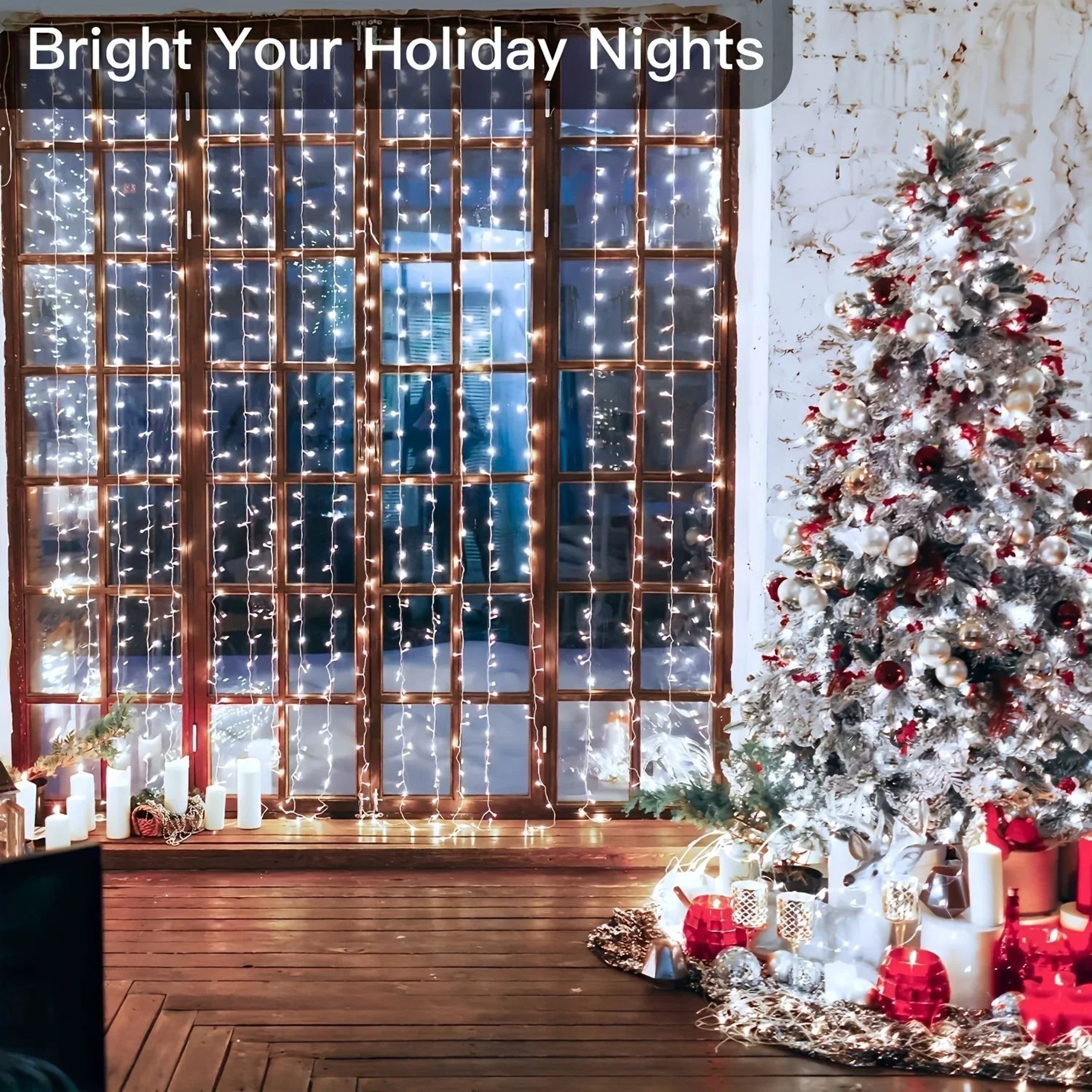 Remote Control USB LED Curtain Lights  98197 Ft Fairy String Lights For Christmas Bedroom Party  Ho 4