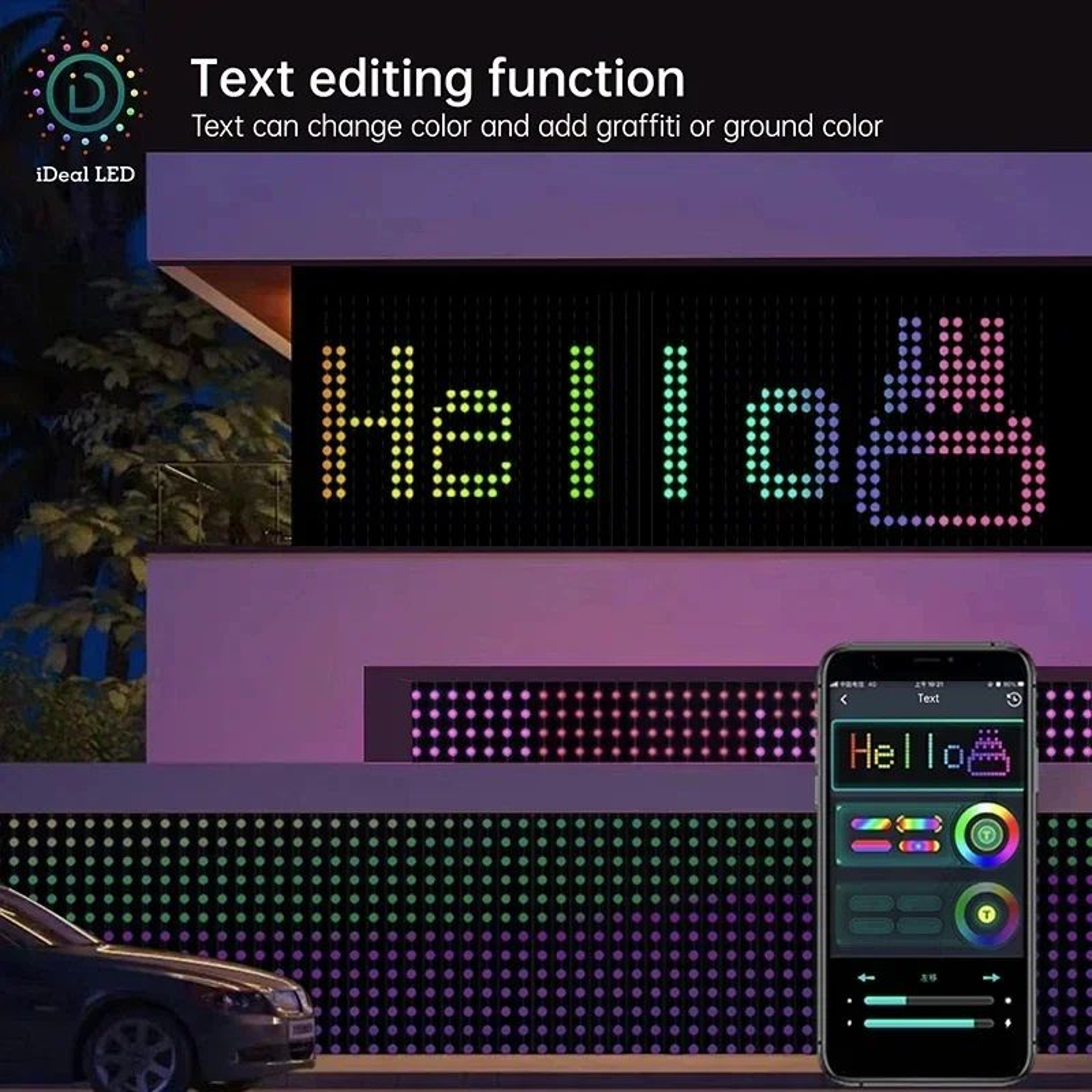 Smart RGB LED Curtain Lights  App Controlled Dimmable DIY Patterns  Music Sync Lighting For Parties 2