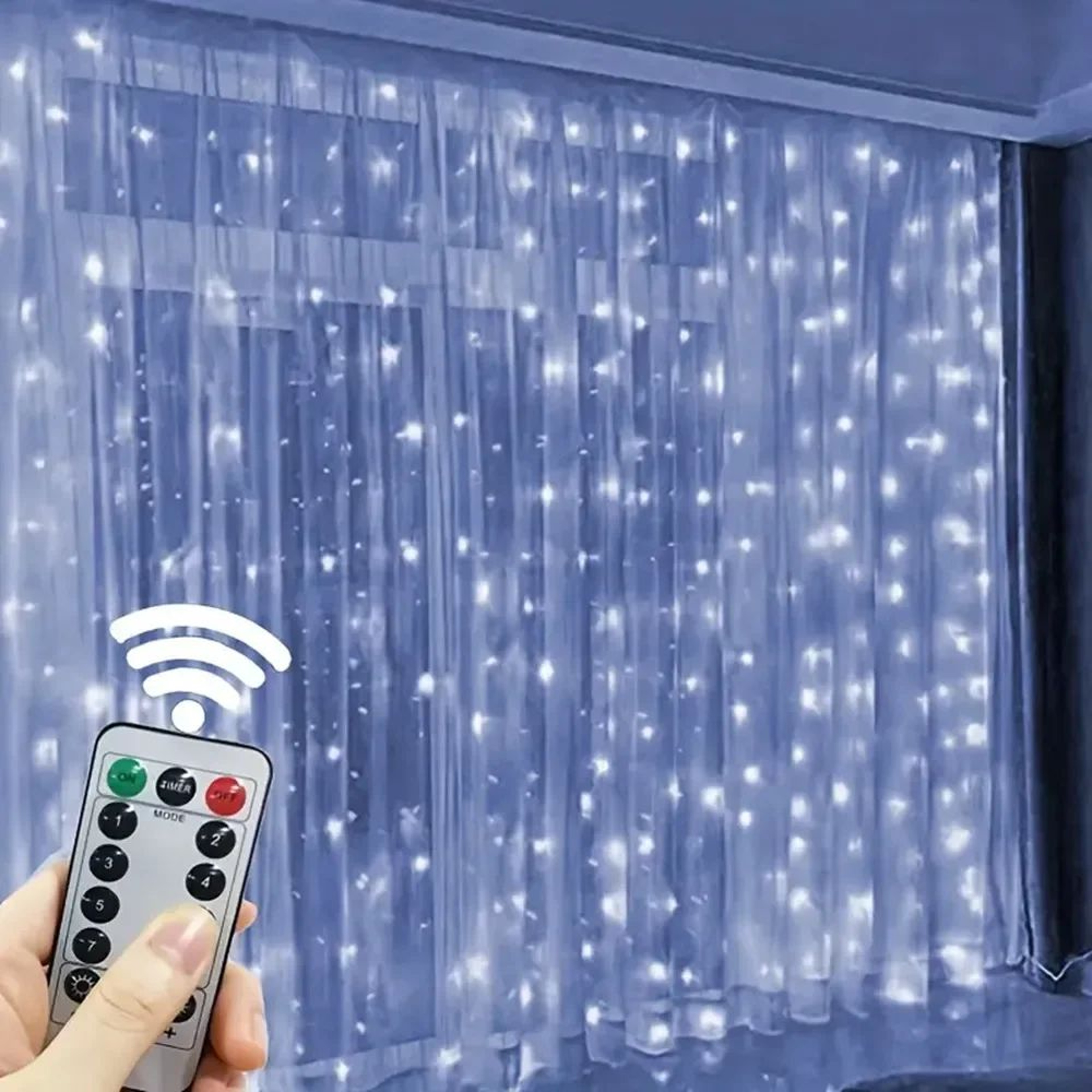 USB LED Curtain Fairy Lights  8 Mode Remote String Lights For Wedding Christmas Holiday Garden  Roo 1