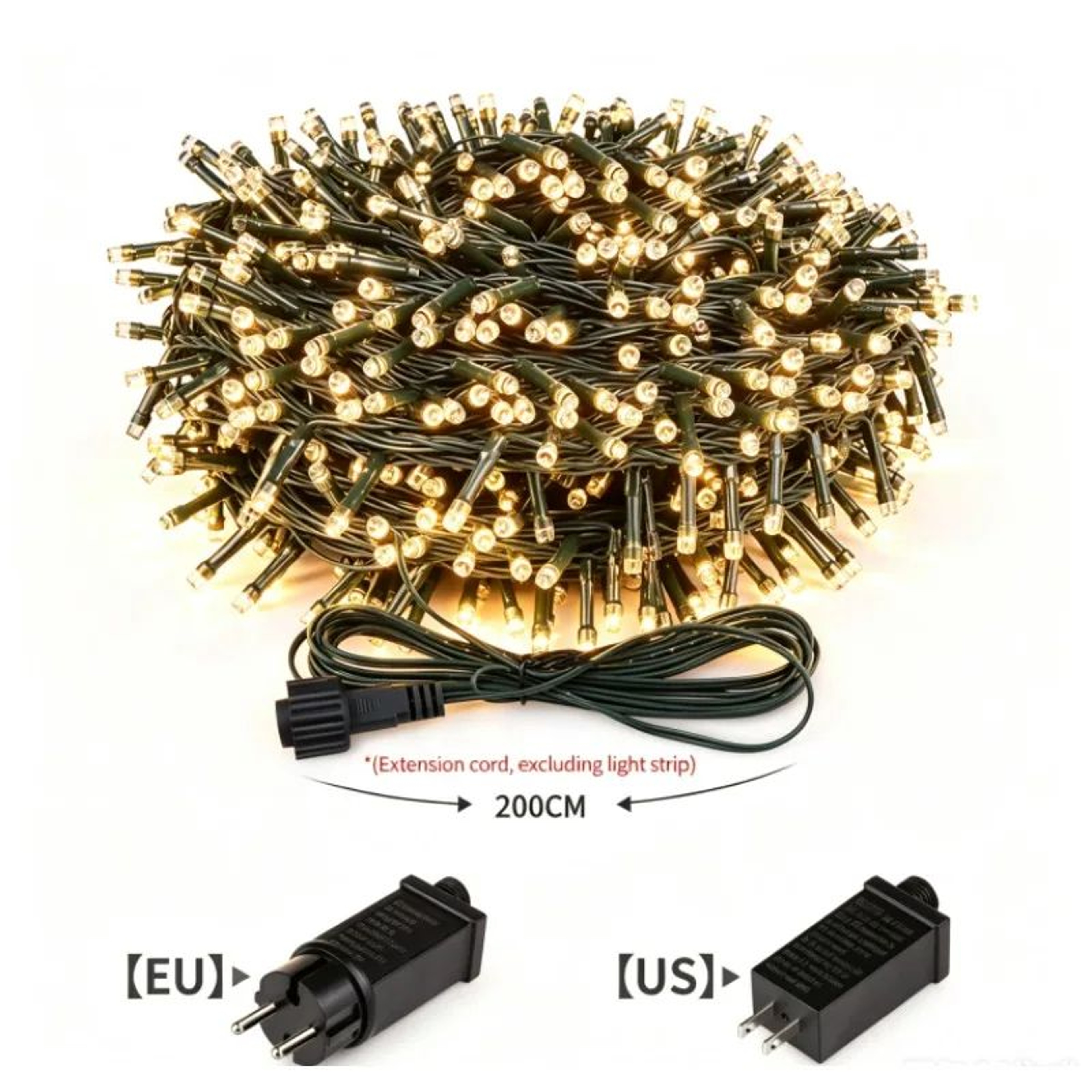 Waterproof LED Christmas String Lights  Warm White White RGB Fairy Lights For Wedding Party Indoor  0