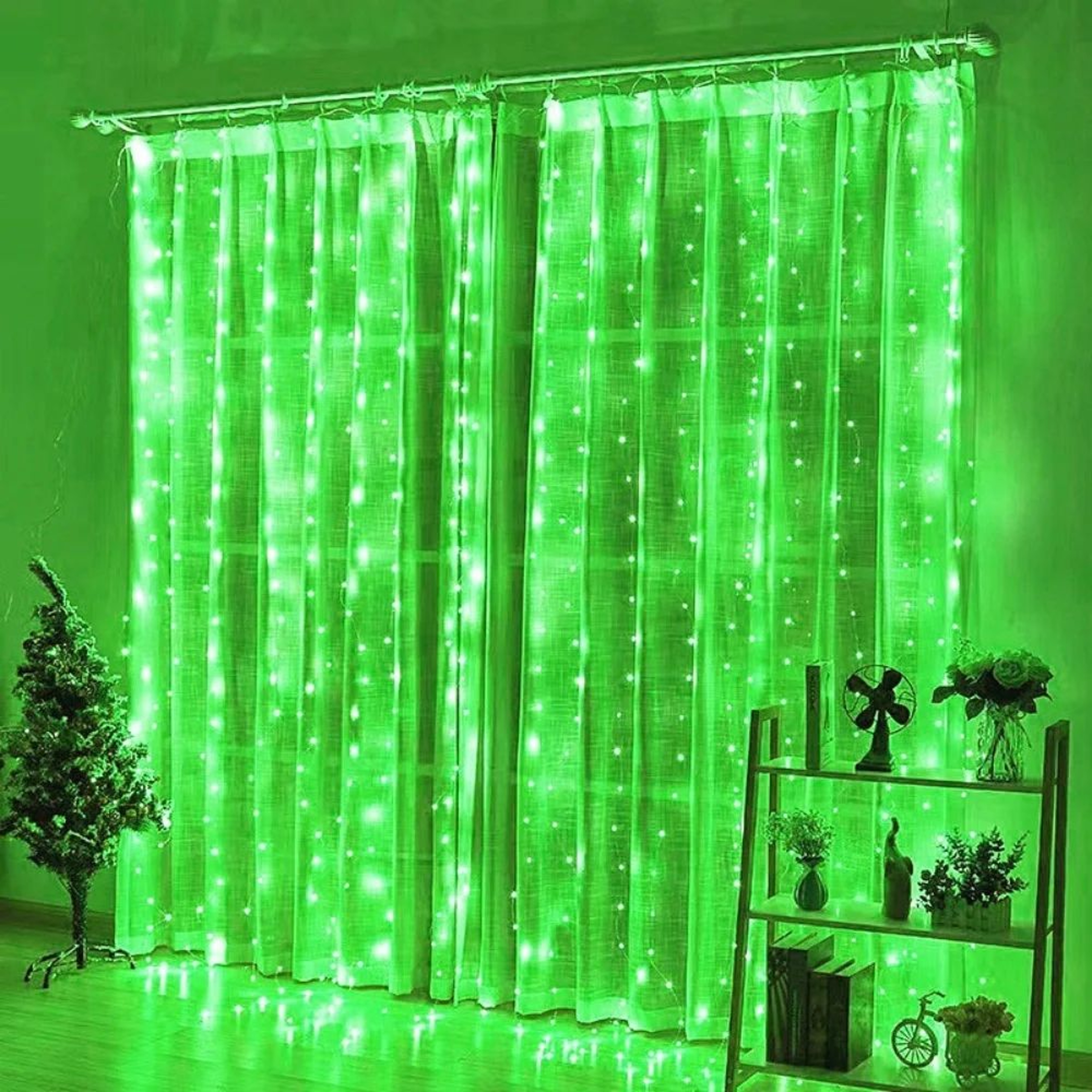 USB LED Curtain String Lights  Remote Control 8 Mode Festoon Garland For Wedding Bedroom Ramadan Ei 13