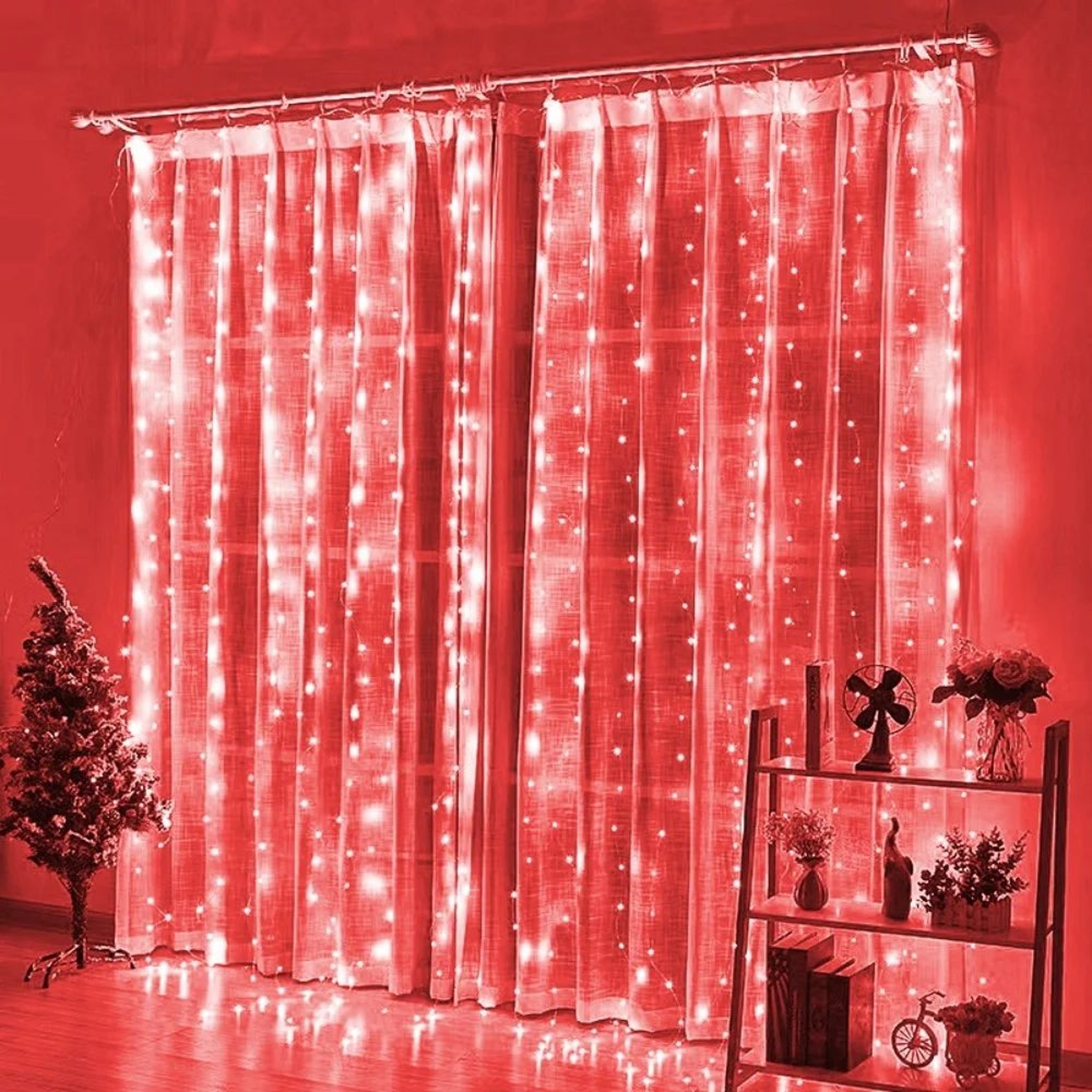 USB LED Curtain String Lights  Remote Control 8 Mode Festoon Garland For Wedding Bedroom Ramadan Ei 9