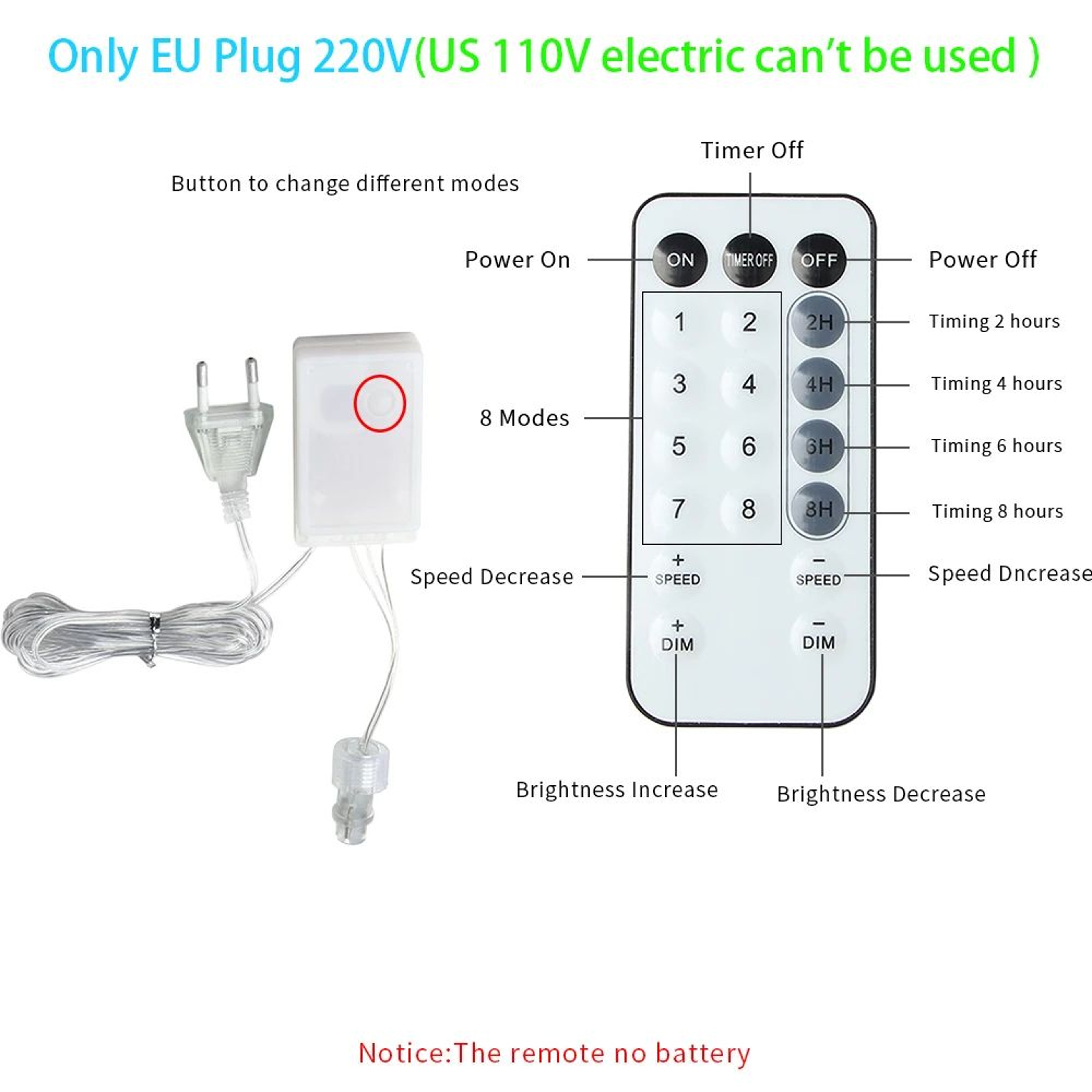 LED Icicle String Lights 11582 Ft  Connectable Christmas Curtain Fairy Lights With 8 Modes For Holi