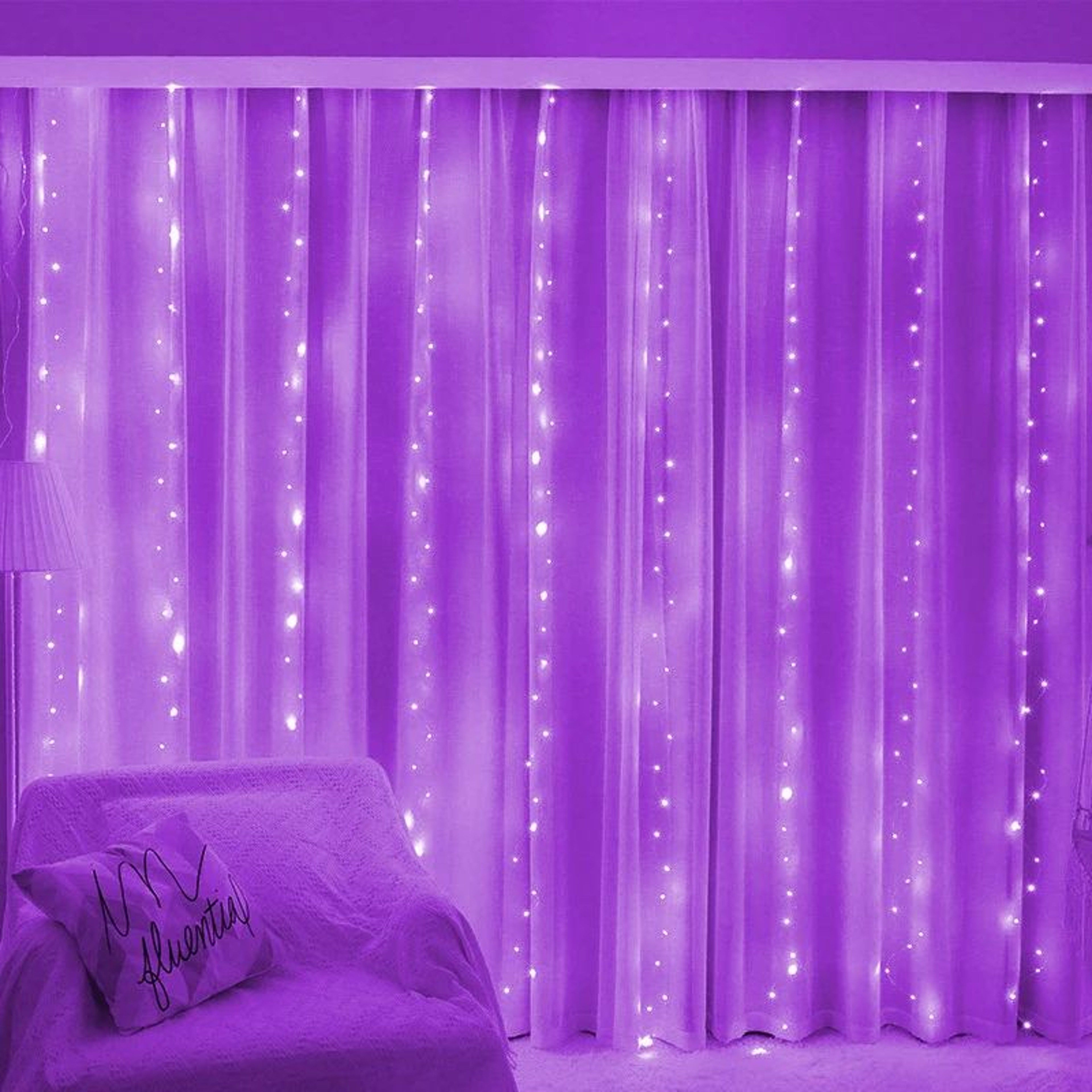 USB LED Curtain Lights  8 Mode Remote Control Fairy String Lights For Bedroom Wedding Holiday Party 9