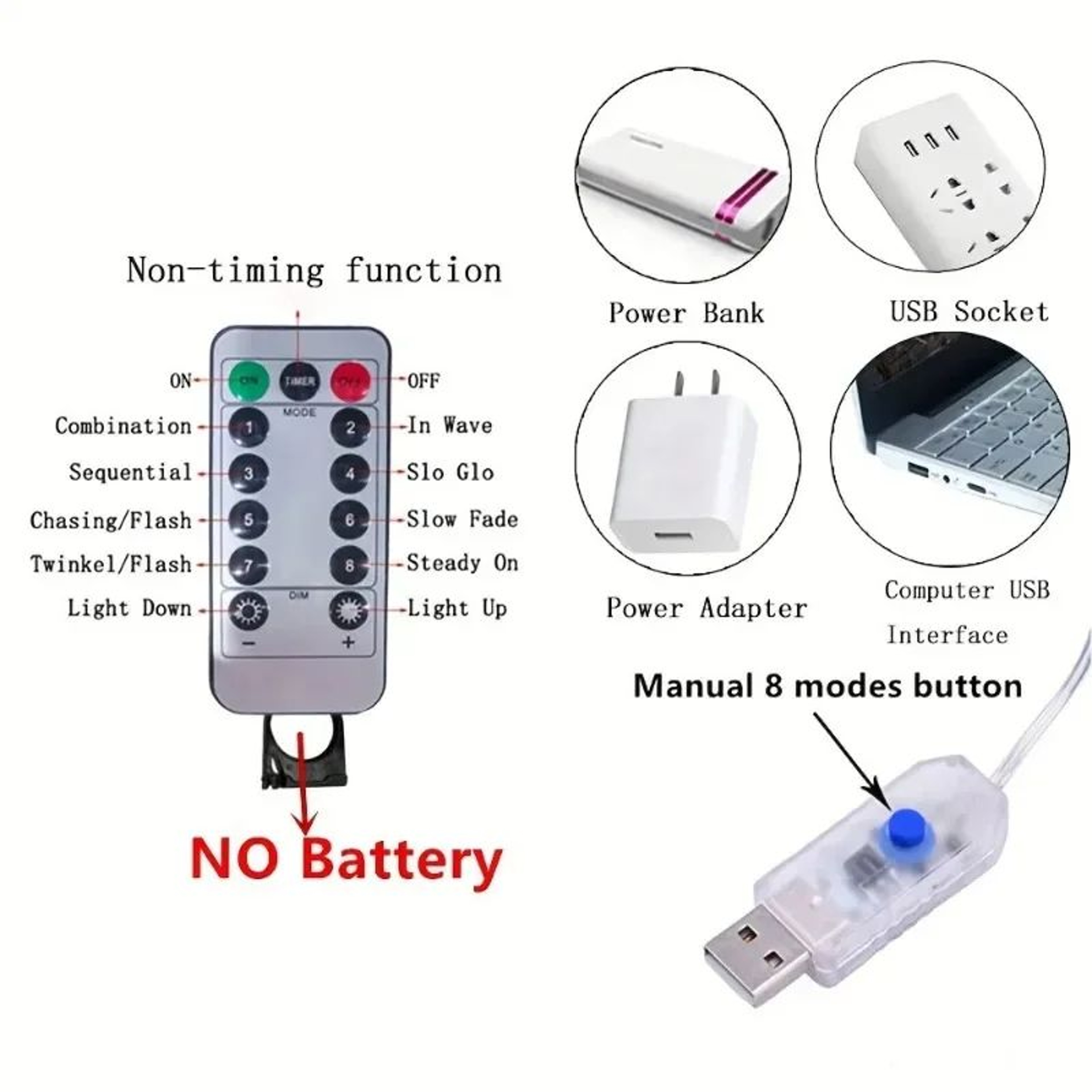 USB LED Curtain Fairy Lights  Remote Control Window Garland Festoon Lights For Christmas Parties We 5