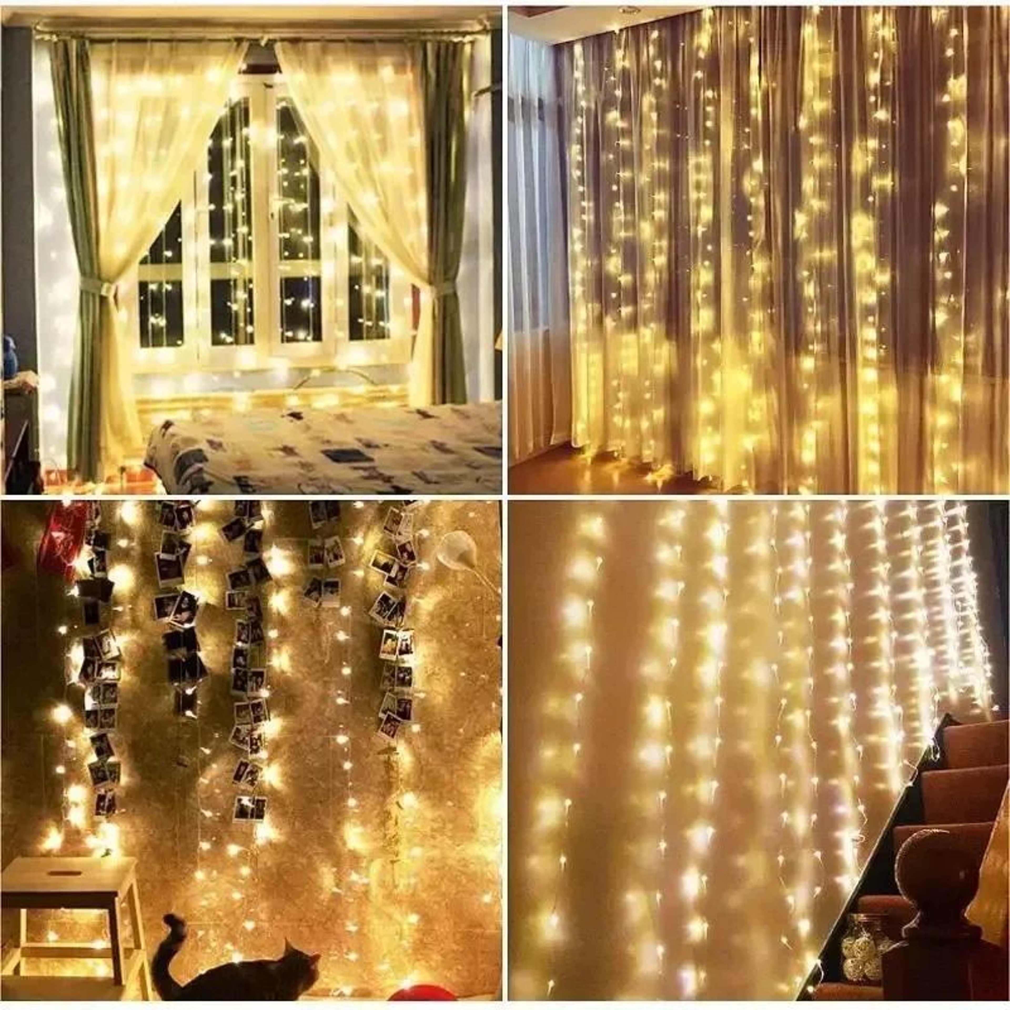 USB LED Curtain Fairy Lights  Remote Control Window Garland Festoon Lights For Christmas Parties We 4