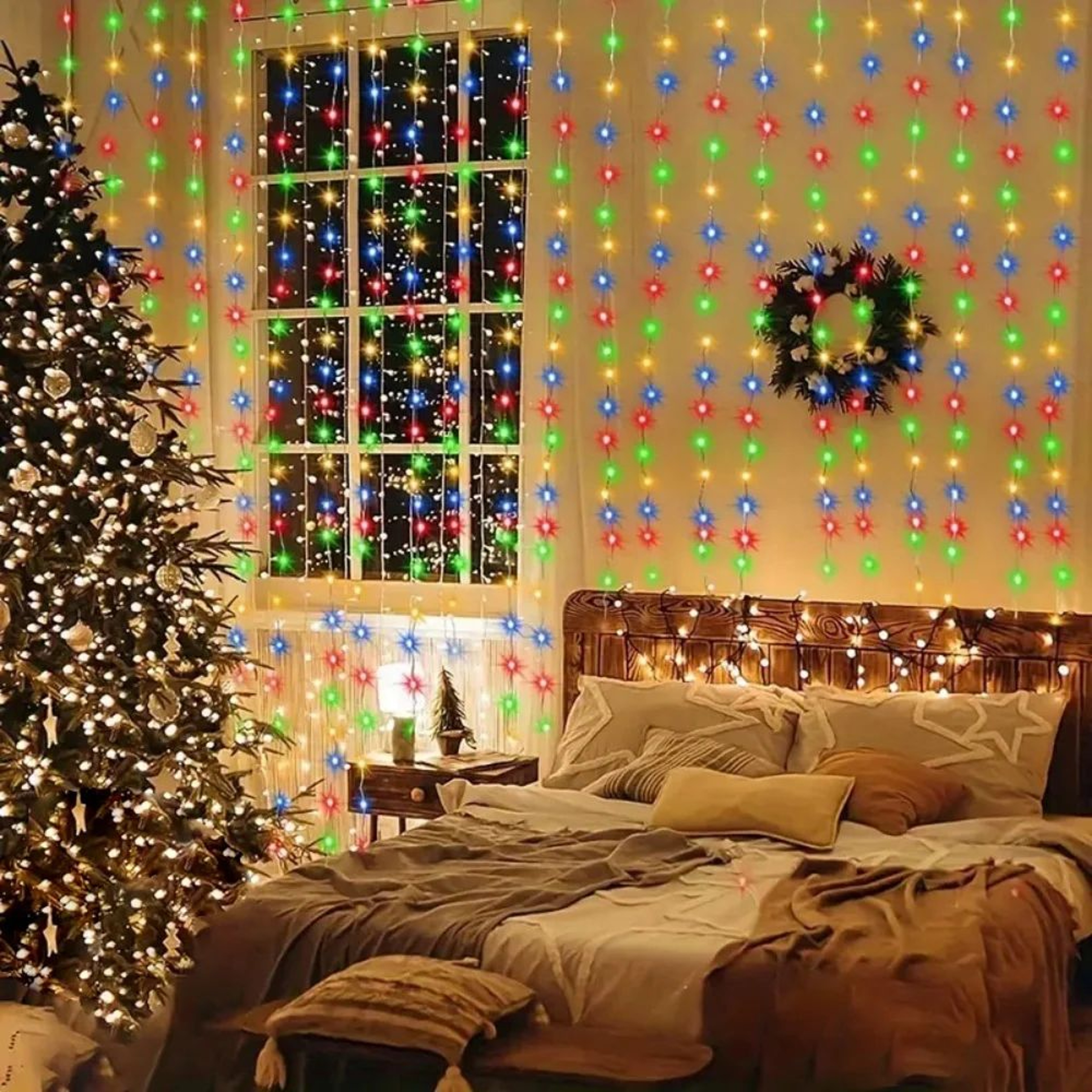 USB Curtain LED String Lights  5V Fairy Lights For Ramadan Eid Mubarak Bedroom Wedding  Valentines  2