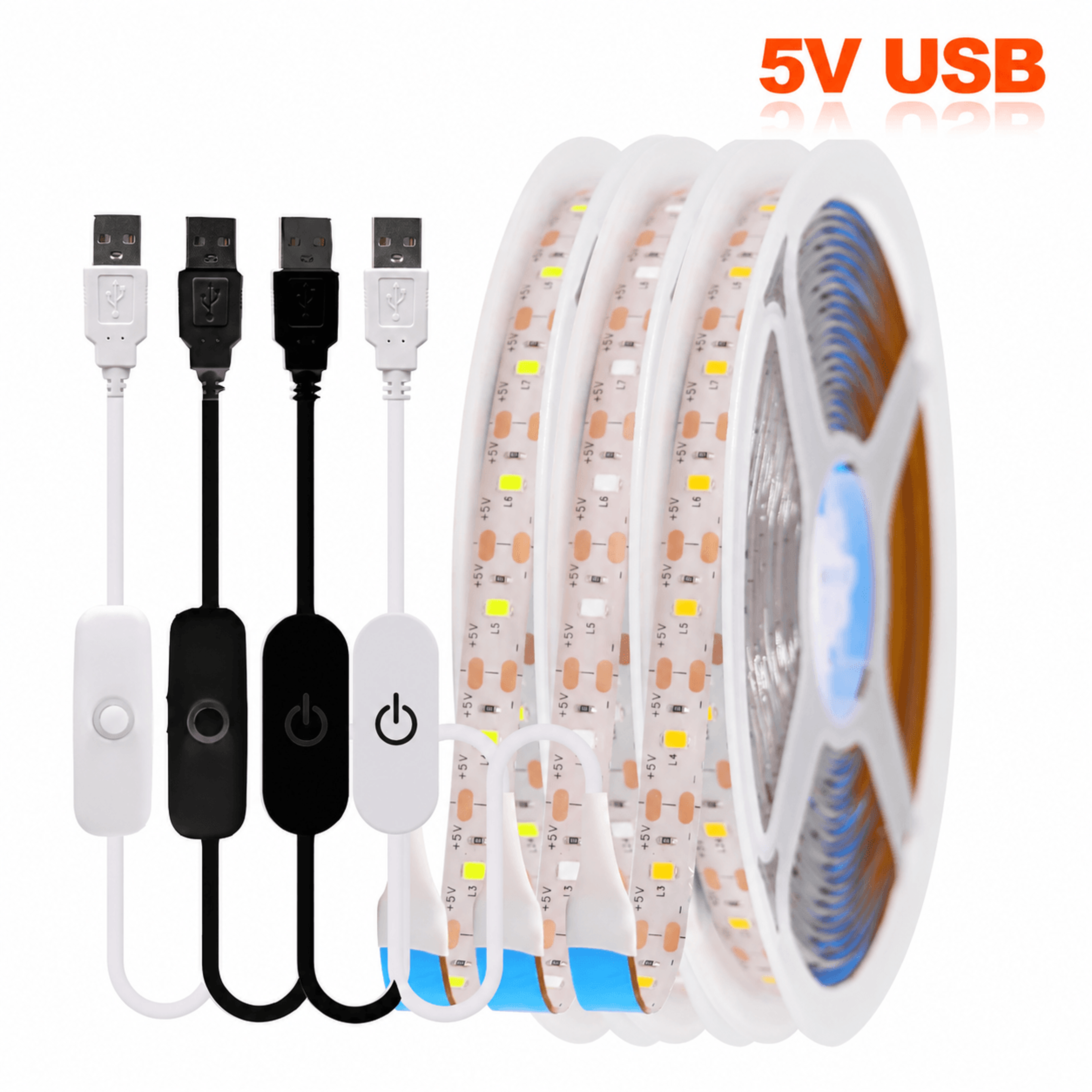 USB LED Strip Lights  328ft  984ft  1640ft Dimmable 2835 SMD Tape For Cabinets Bedrooms TVs  Decor 0