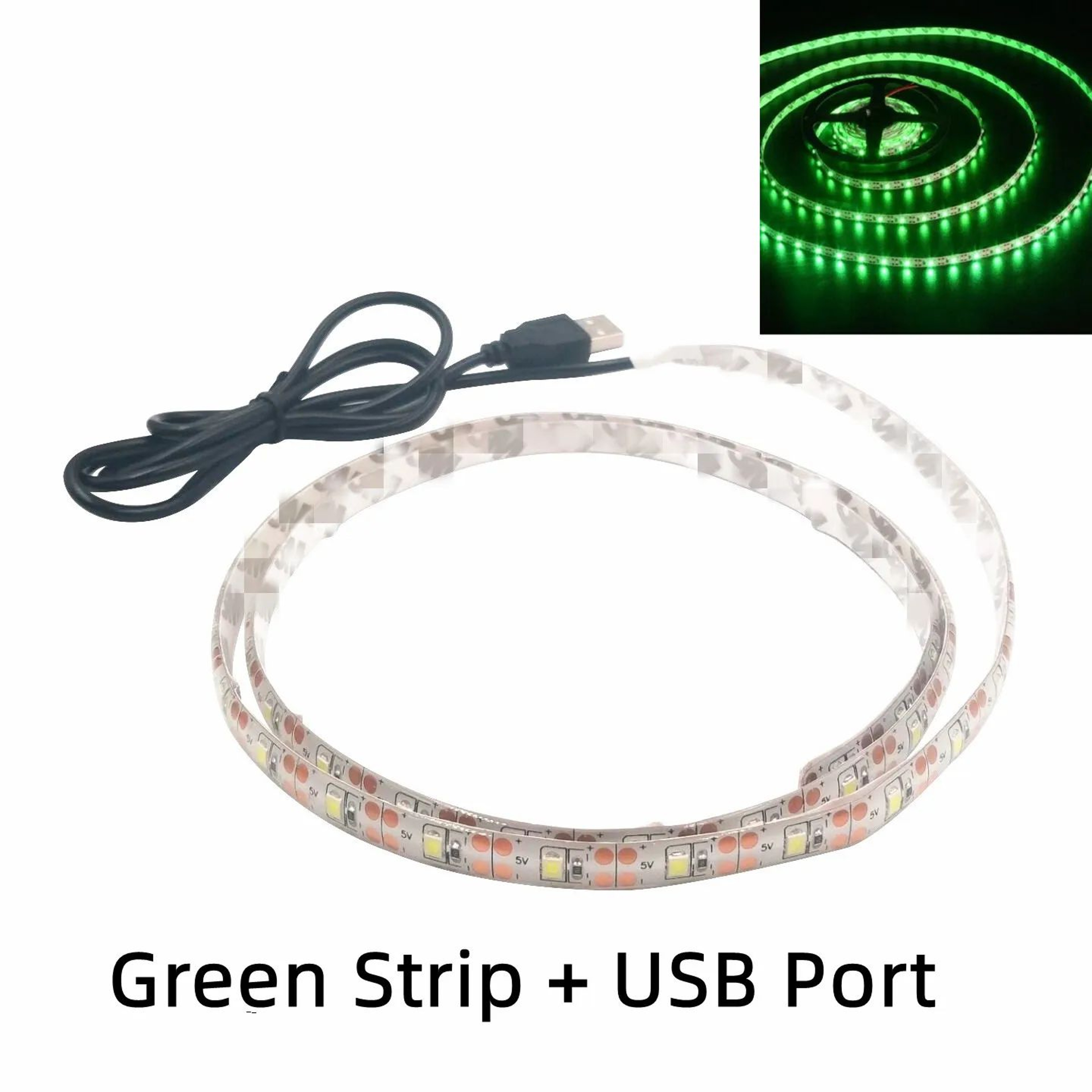 5V USB LED Strip Lights  Flexible Warm White Waterproof Tape For TV Desk Shelf Cabinet  Home Decor  7