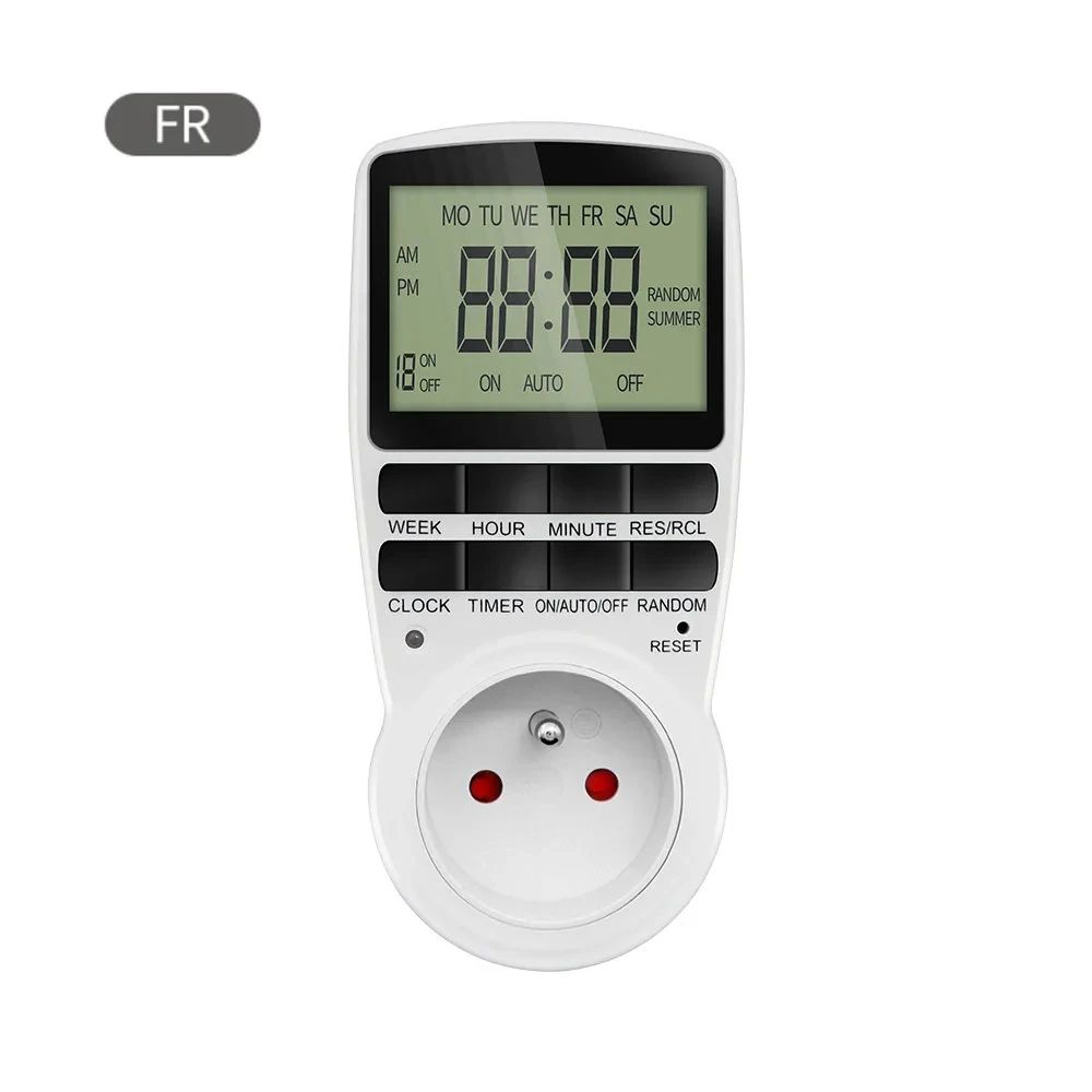 Programmable Digital Timer Outlet  10 Program Automatic Socket Timer For Appliances With EU US UK A 7