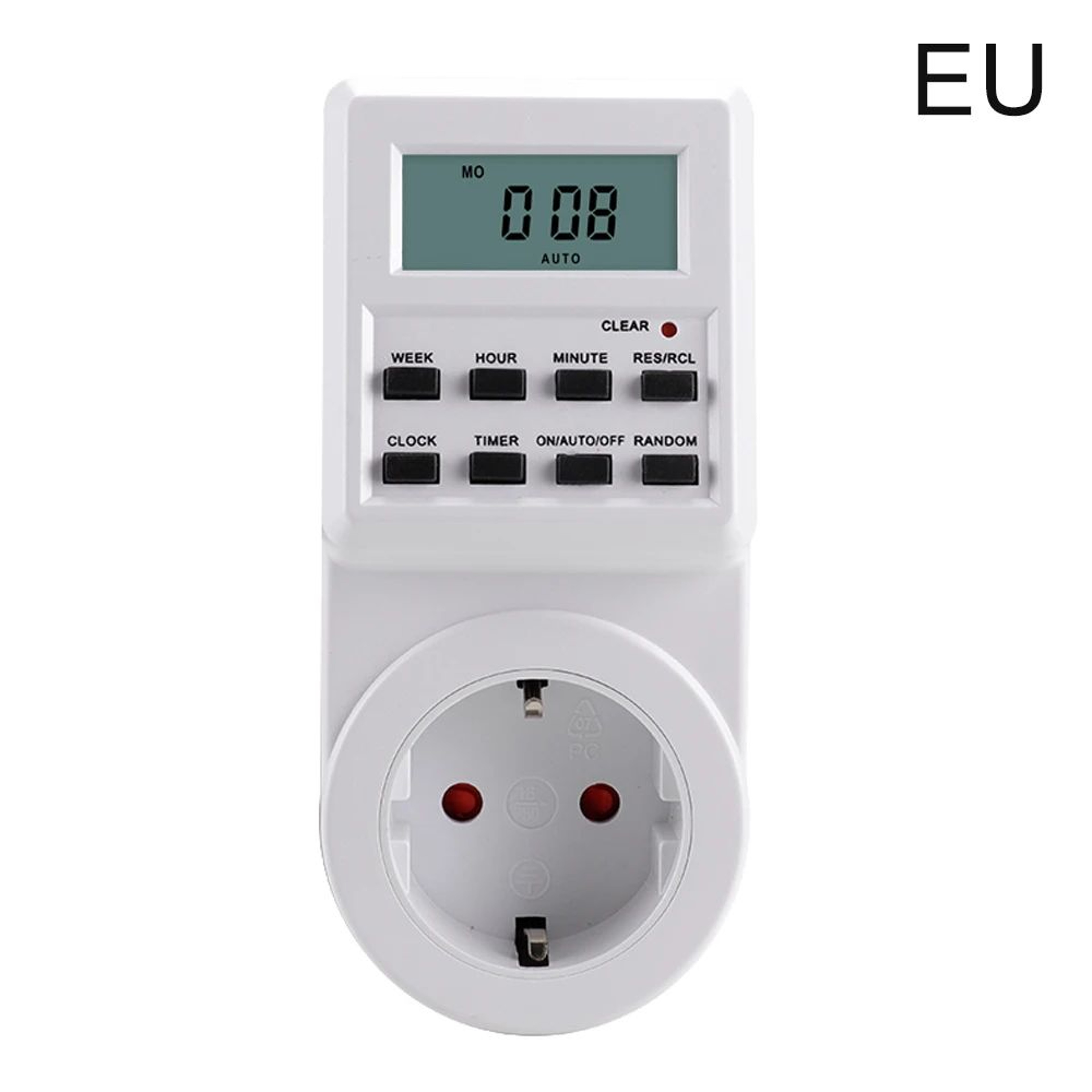 Programmable Digital Timer Outlet  Electronic Plug In Timer Switch With 1224 Hour Cycle  6 Day Sett 7