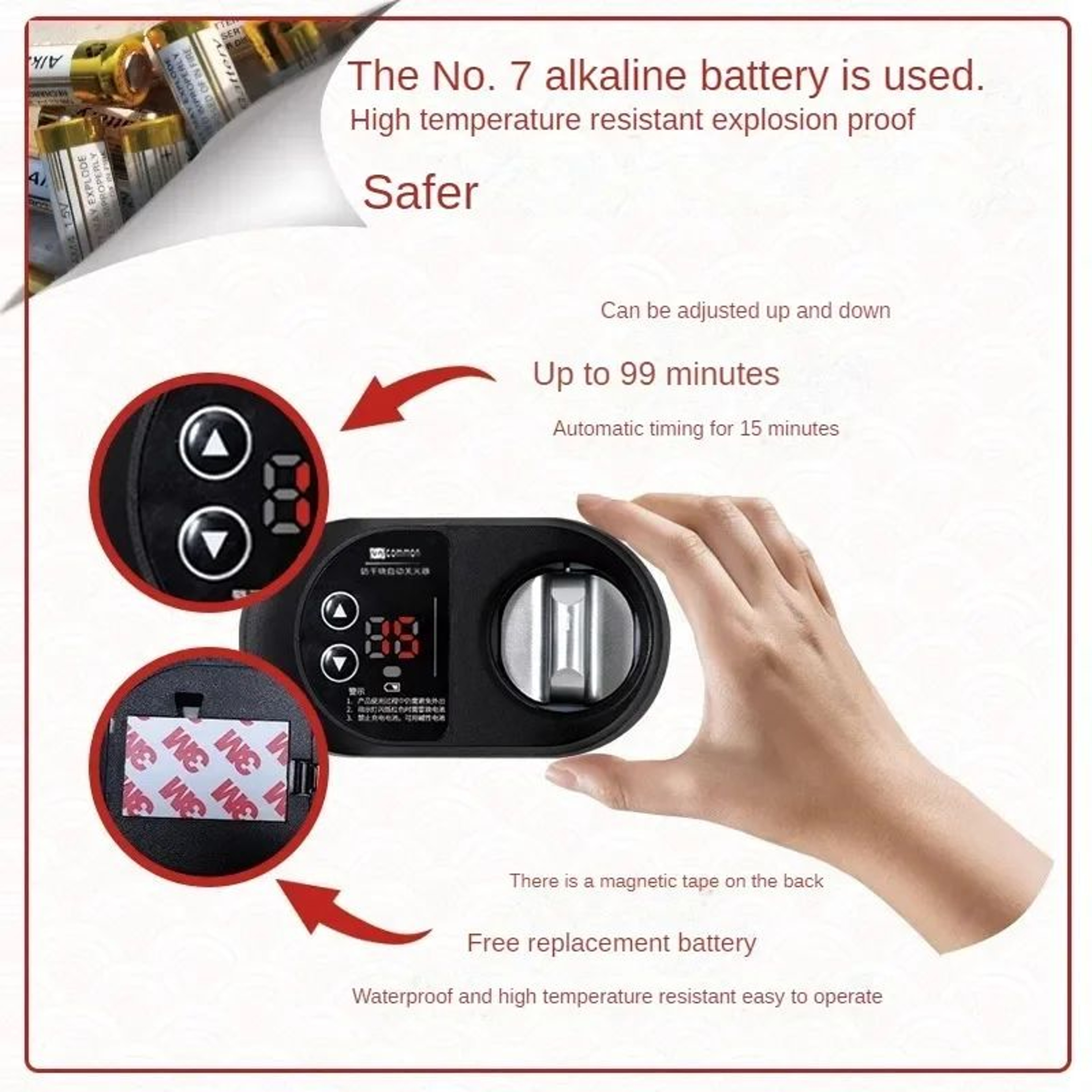 Gas Stove Automatic Shutoff Timer  Smart Kitchen Safety Switch For Natural Gas Stove Anti Dry Burni 0