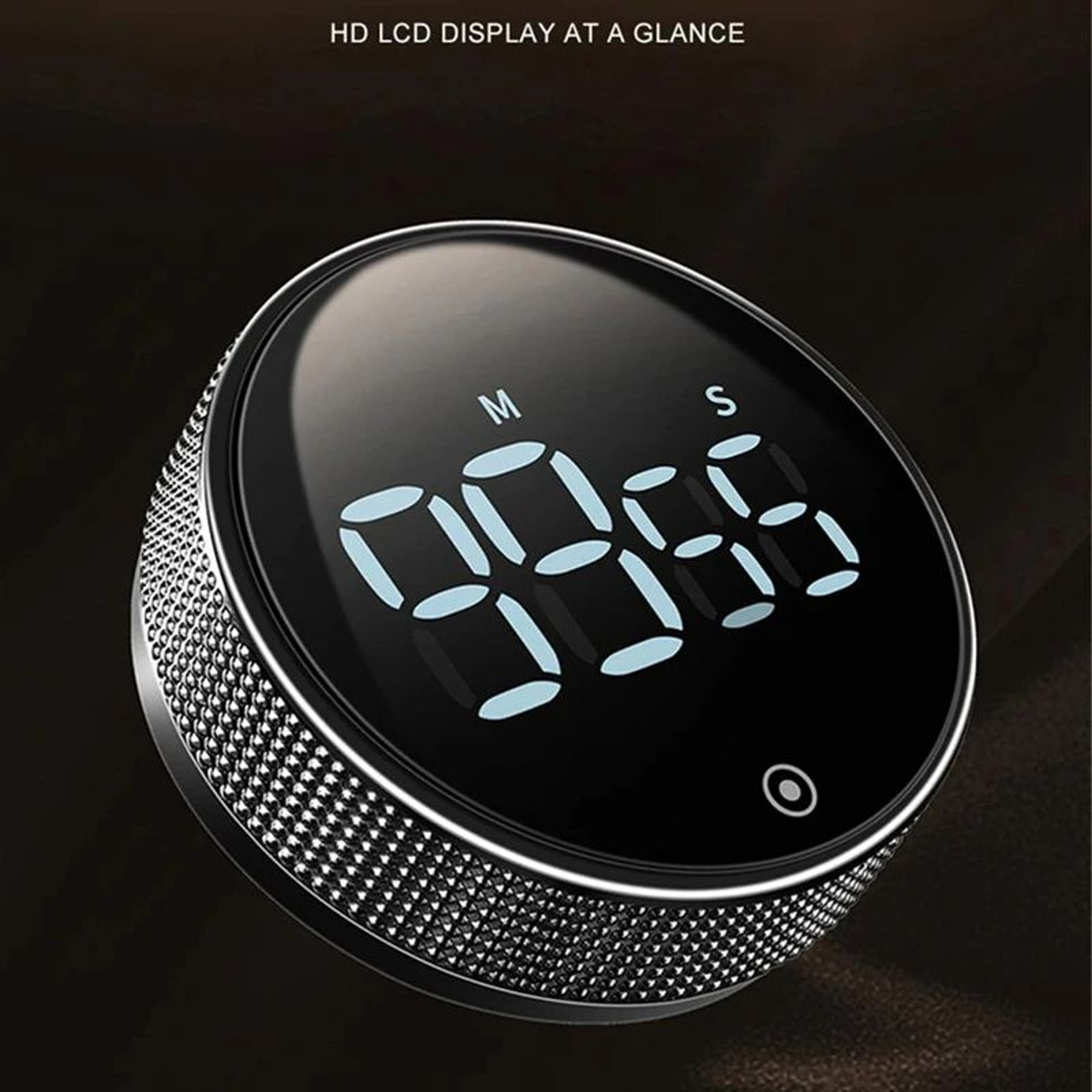 Smart Magnetic Digital Kitchen Timer  Rotary LED Countdown Alarm Clock For Cooking Study Fitness  M 0