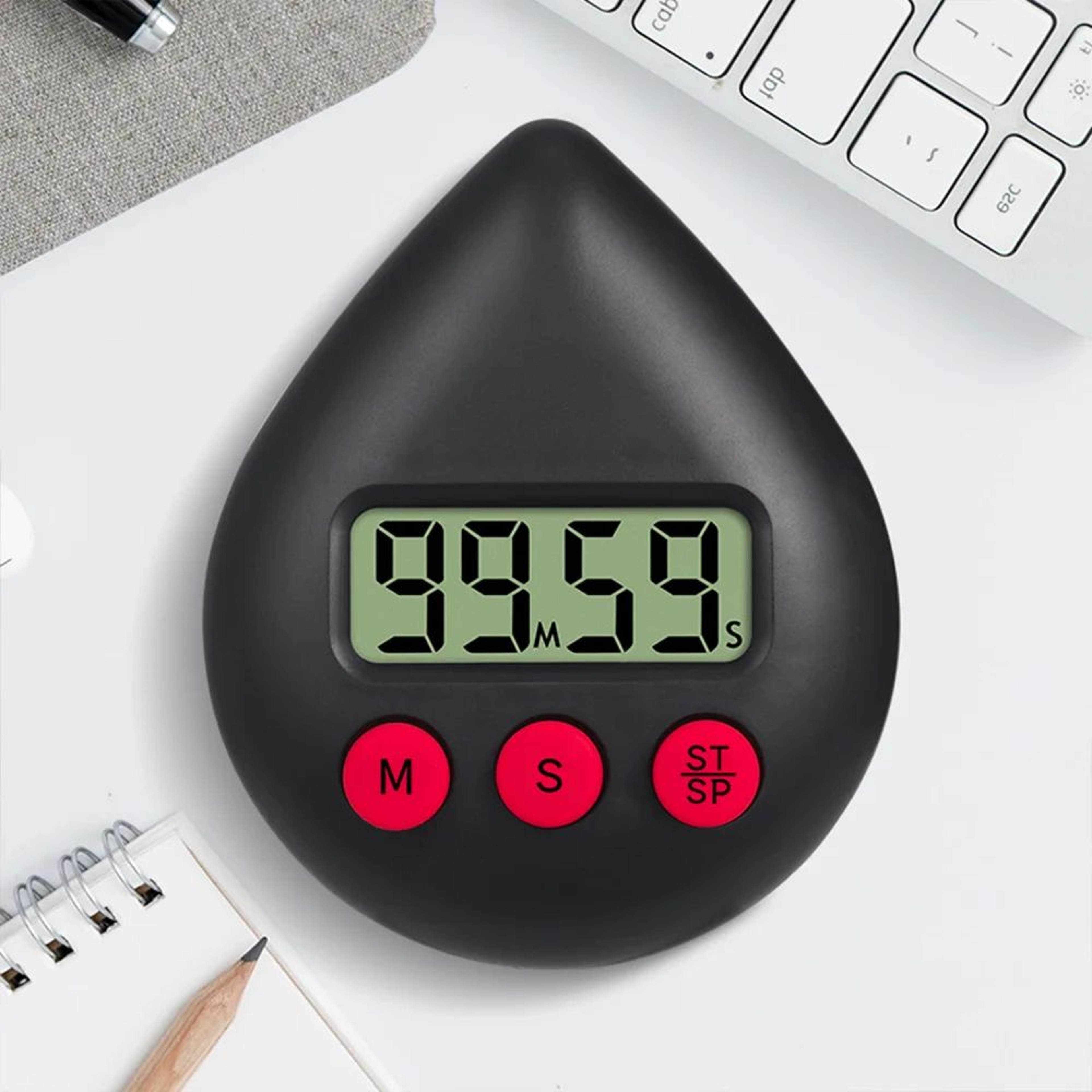 Digital Kitchen Timer  99Min Countdown Cooking Alarm With Magnetic Back For Games Meetings  Study 9
