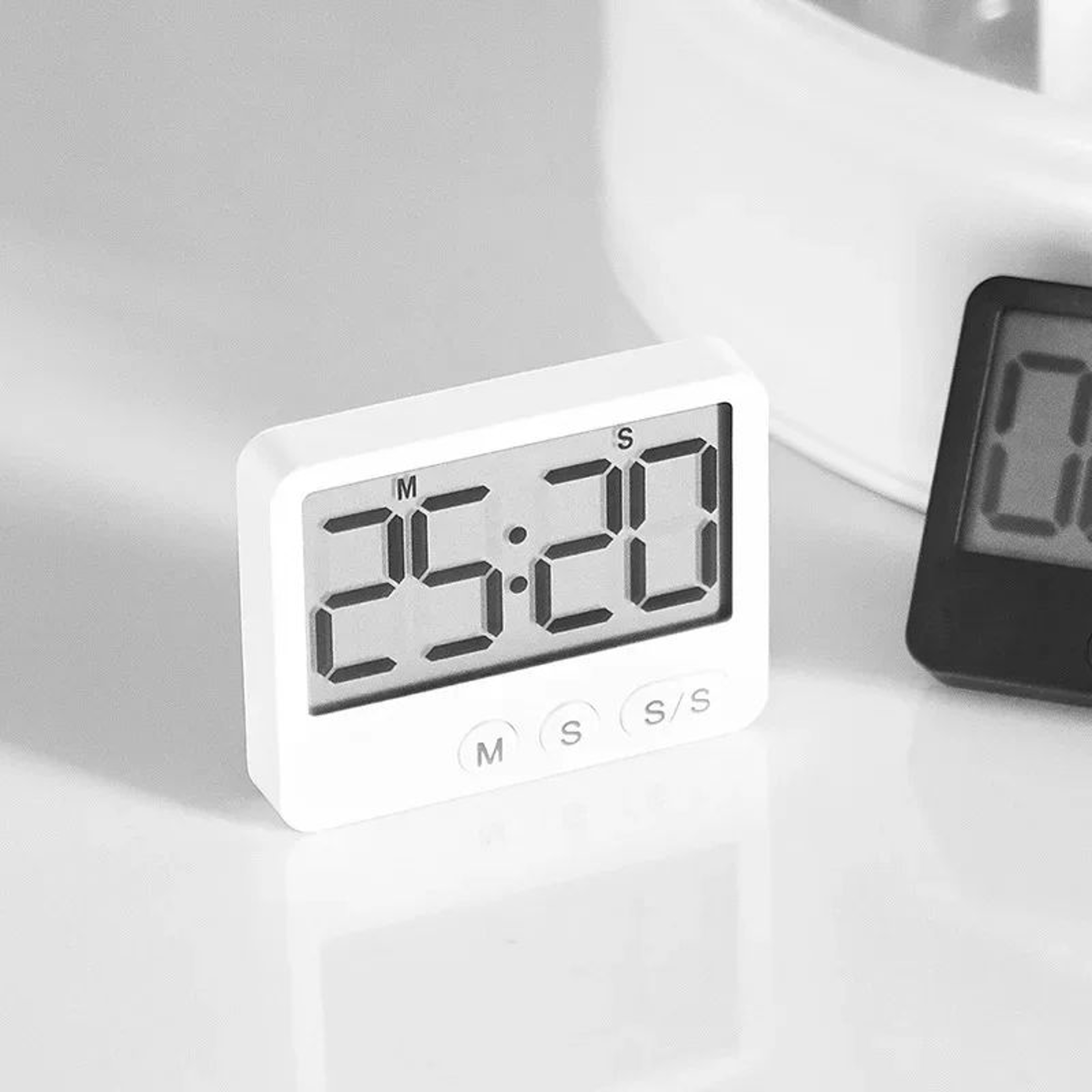 Magnetic Digital Kitchen Timer  Silent LCD Countdown Timer For Cooking Study Exams Shower  Time Man 2