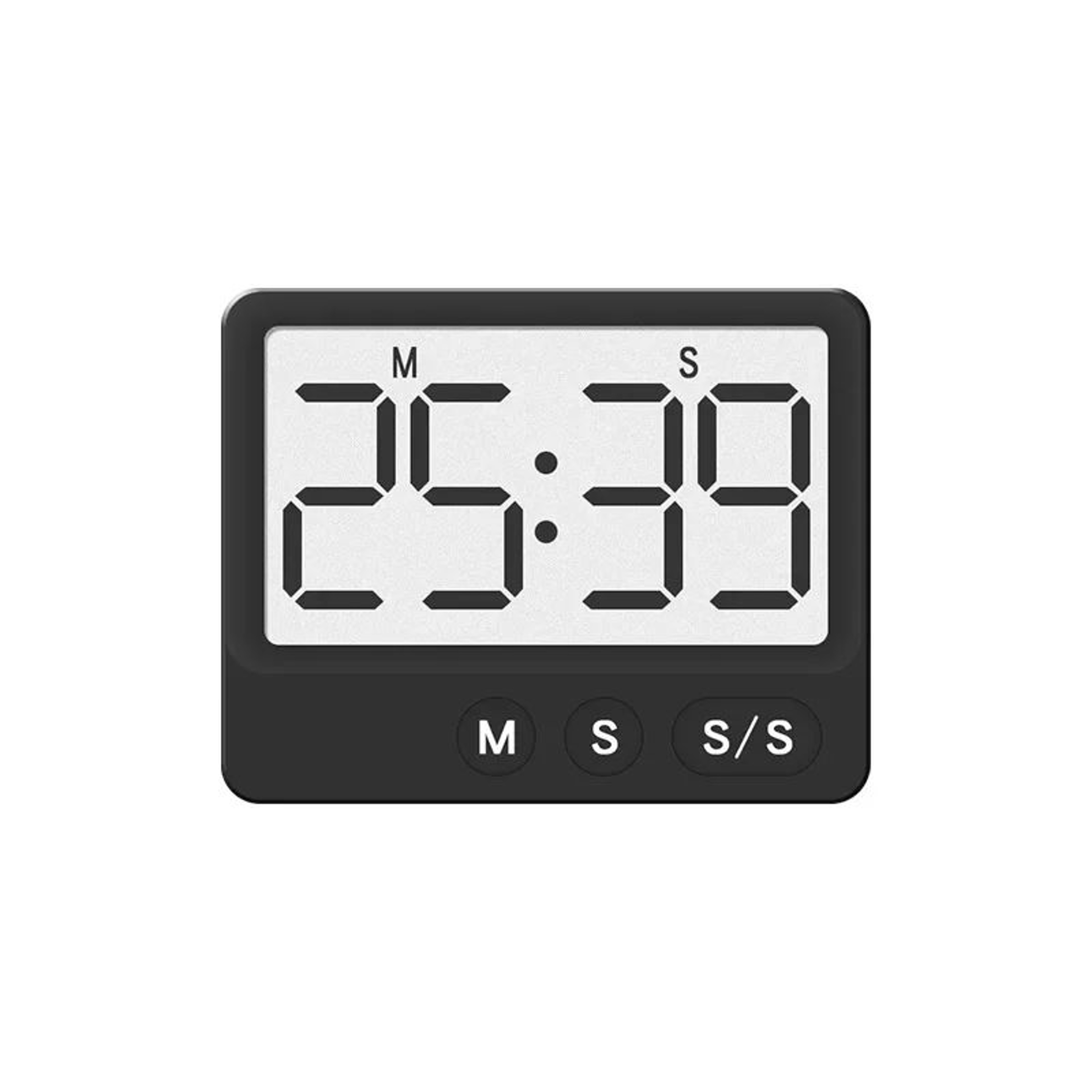 Magnetic Digital Kitchen Timer  Silent LCD Countdown Timer For Cooking Study Exams Shower  Time Man 6