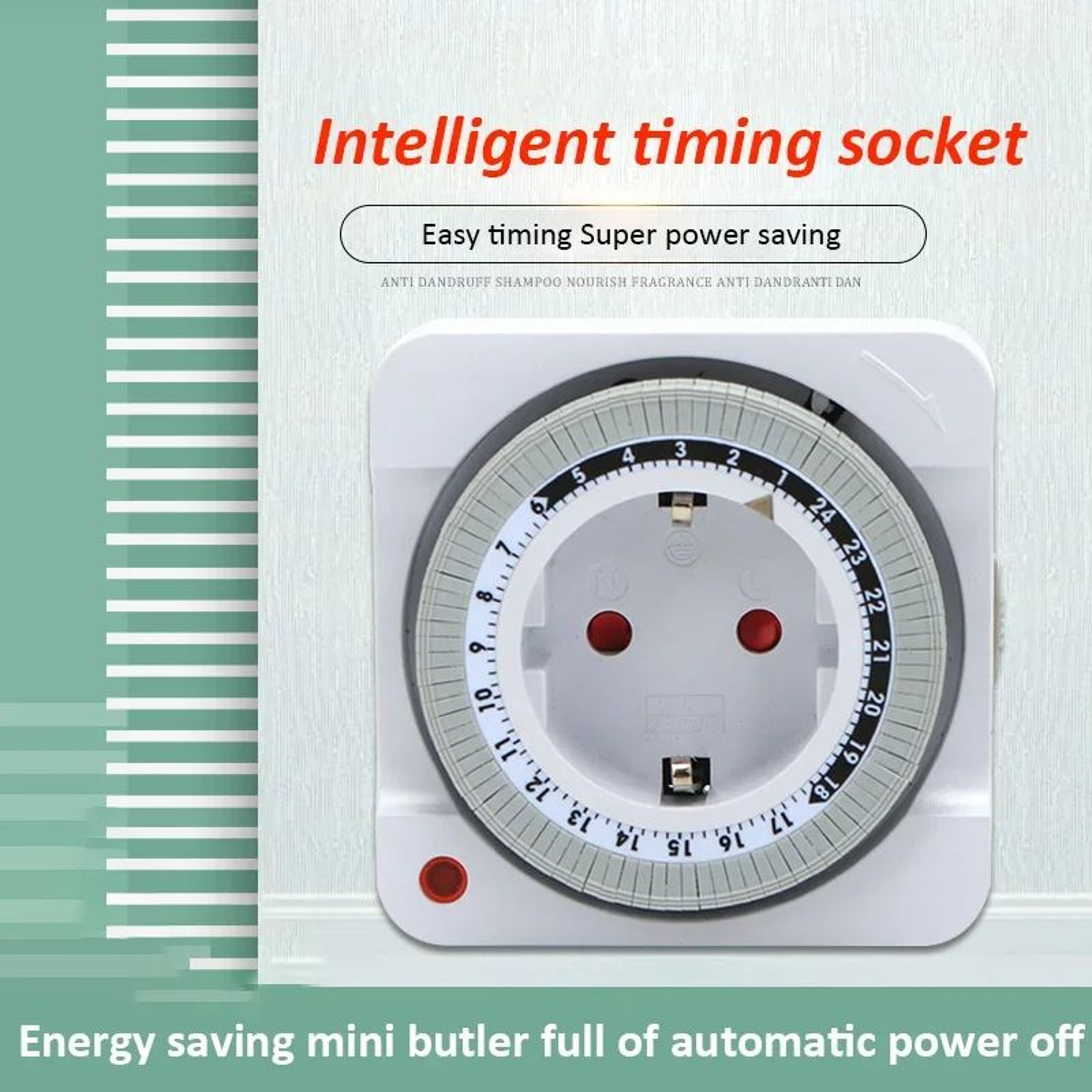 24 Hour Mechanical Timer Switch  EU Plug Automatic Power Off Socket For Home Appliances Chargers  I 1