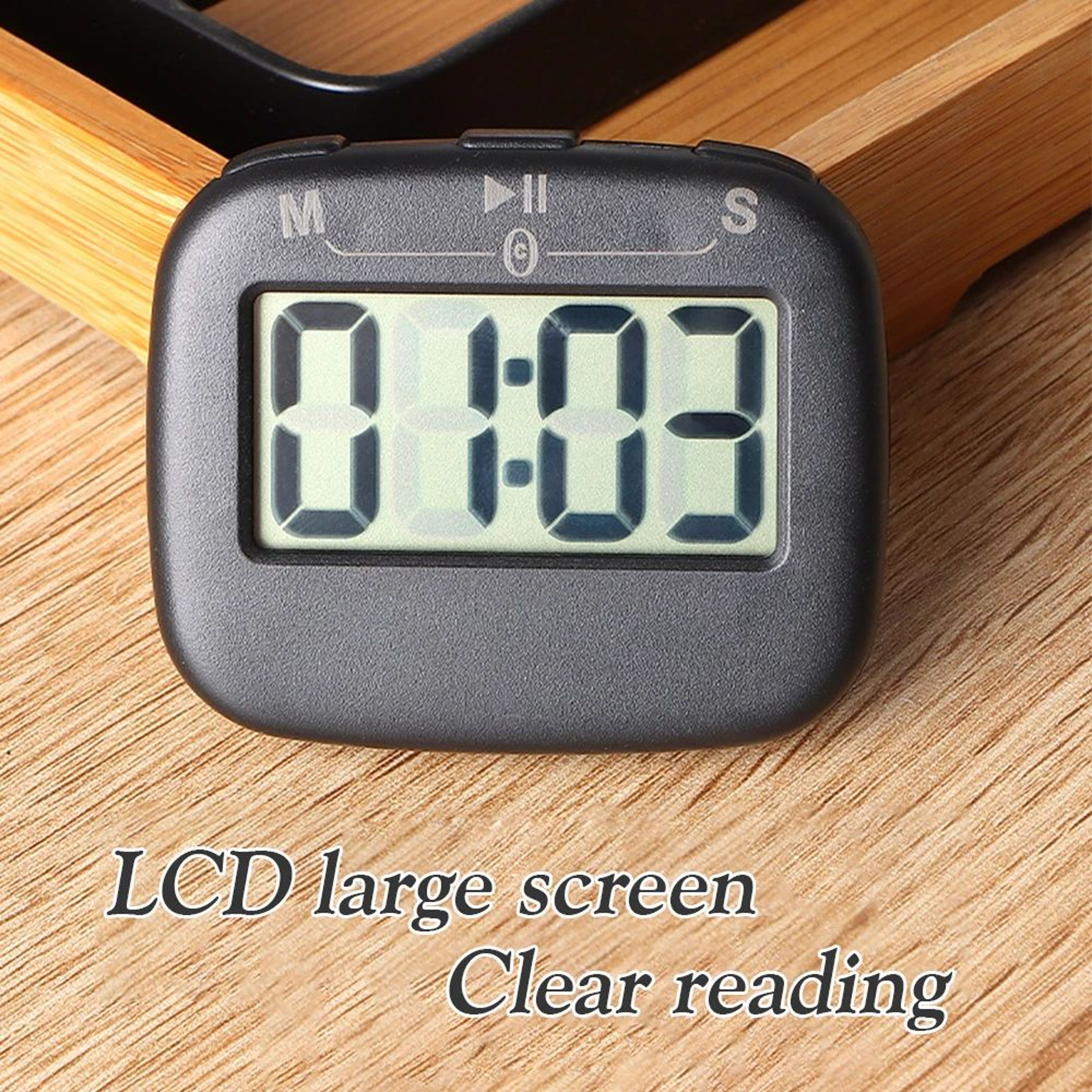 Magnetic Digital Timer  LCD Countdown Clock With Magnetic Back Stand  Loud Alarm For Kitchen Gym St 3