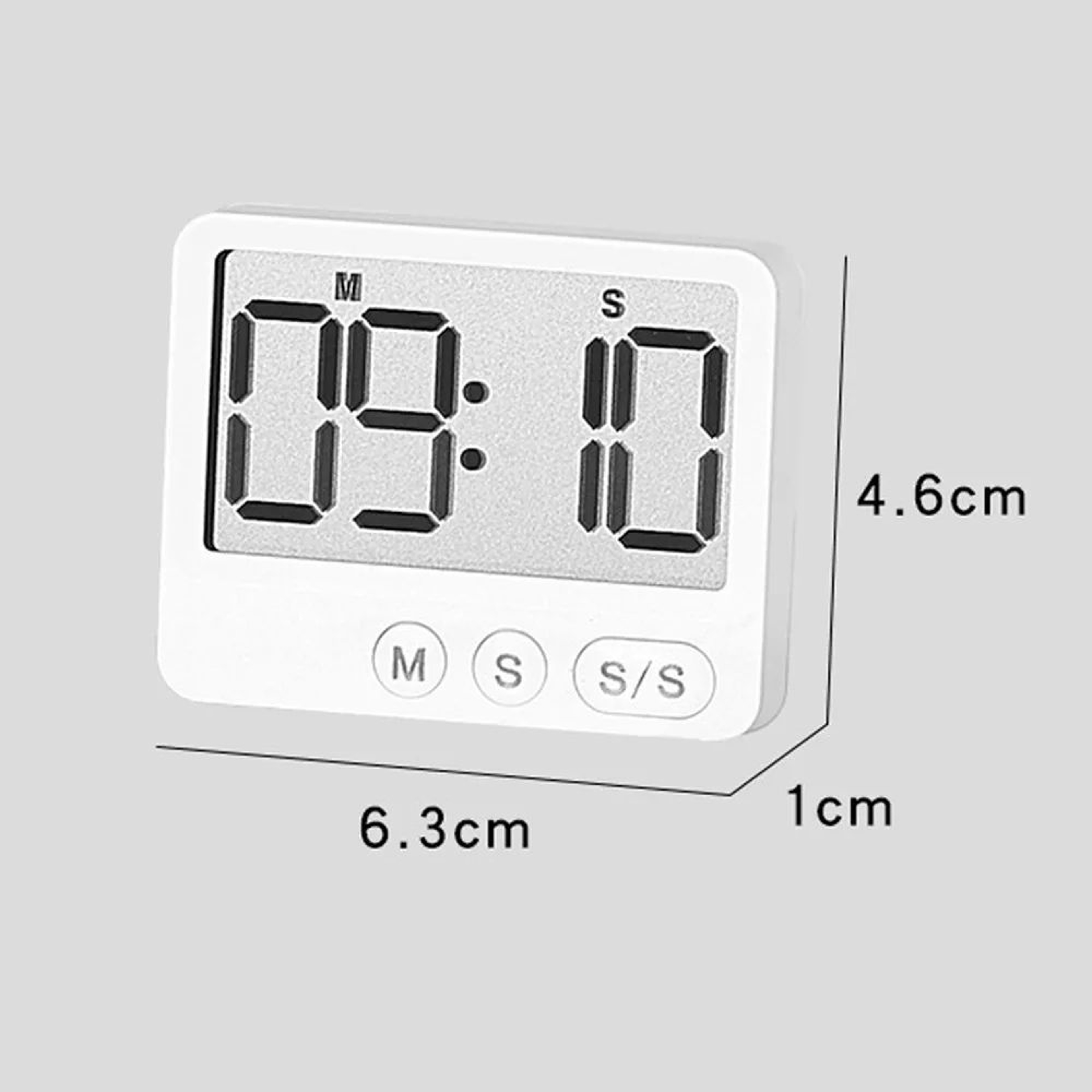 Large Screen Digital Kitchen Timer  Magnetic LCD Time Manager For Baking Cooking Study  Desktop Use 5
