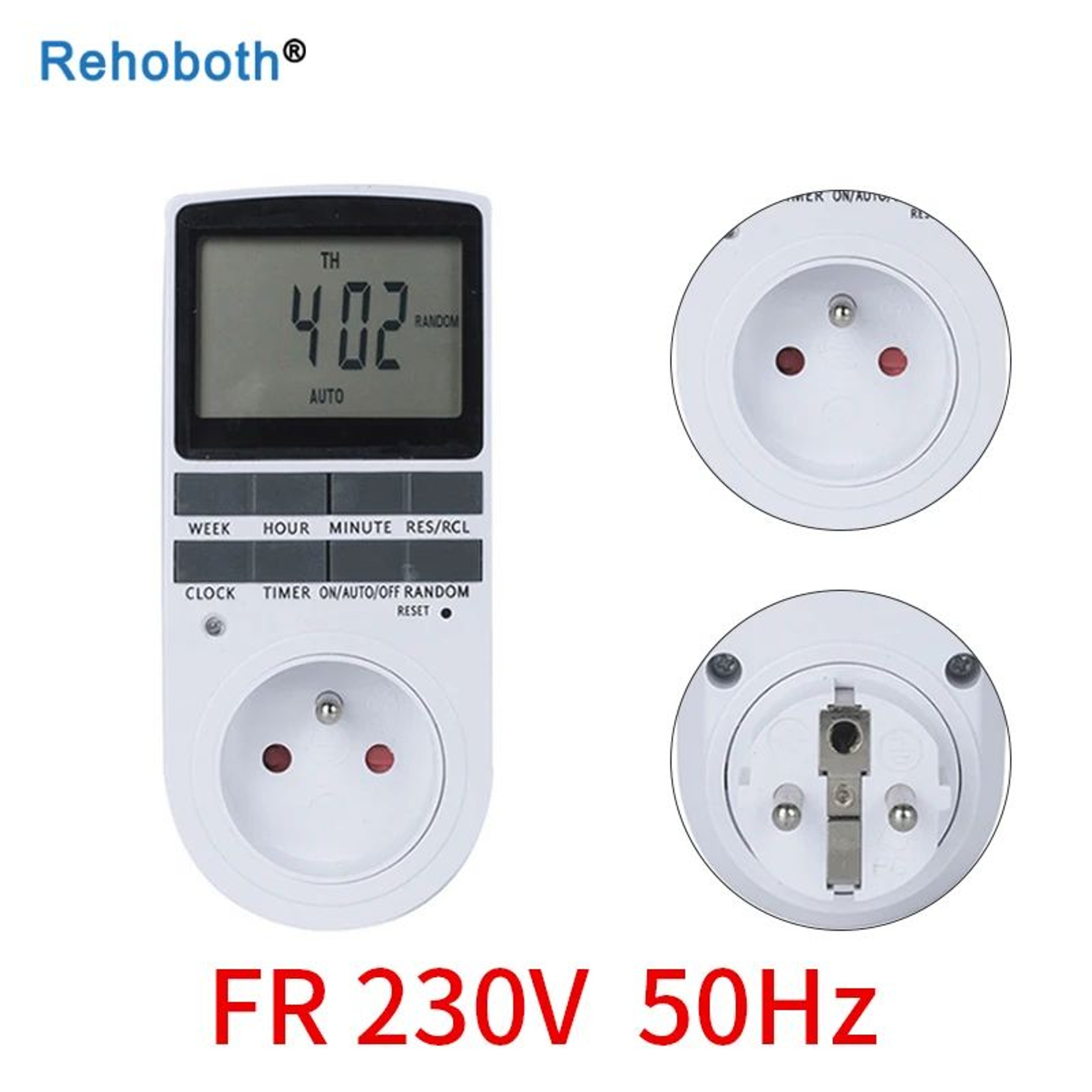 7 Day Digital Timer Outlet  Programmable 1224 Hour Plug Socket For EU US FR BR AU Appliances 110V 1