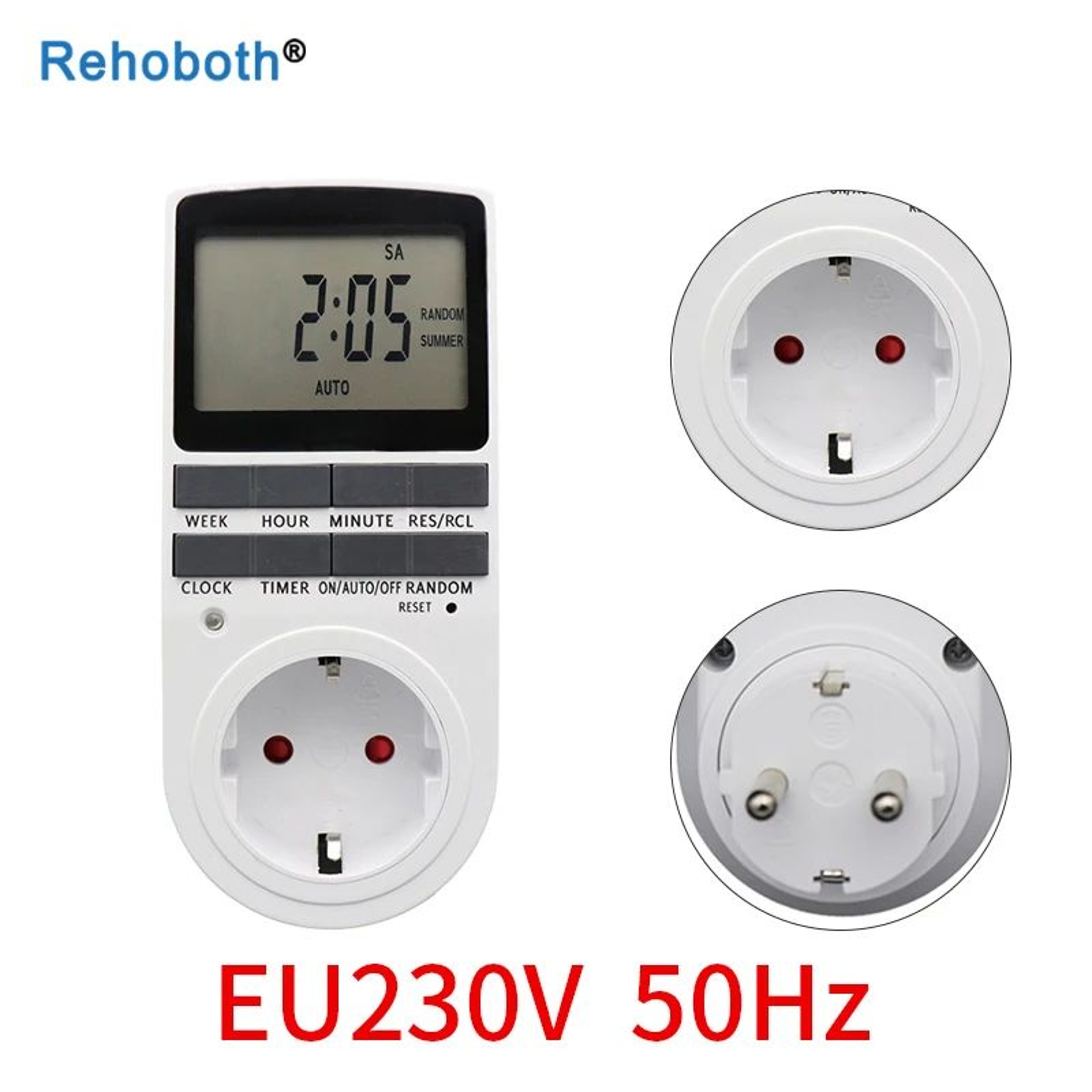 7 Day Digital Timer Outlet  Programmable 1224 Hour Plug Socket For EU US FR BR AU Appliances 110V 1