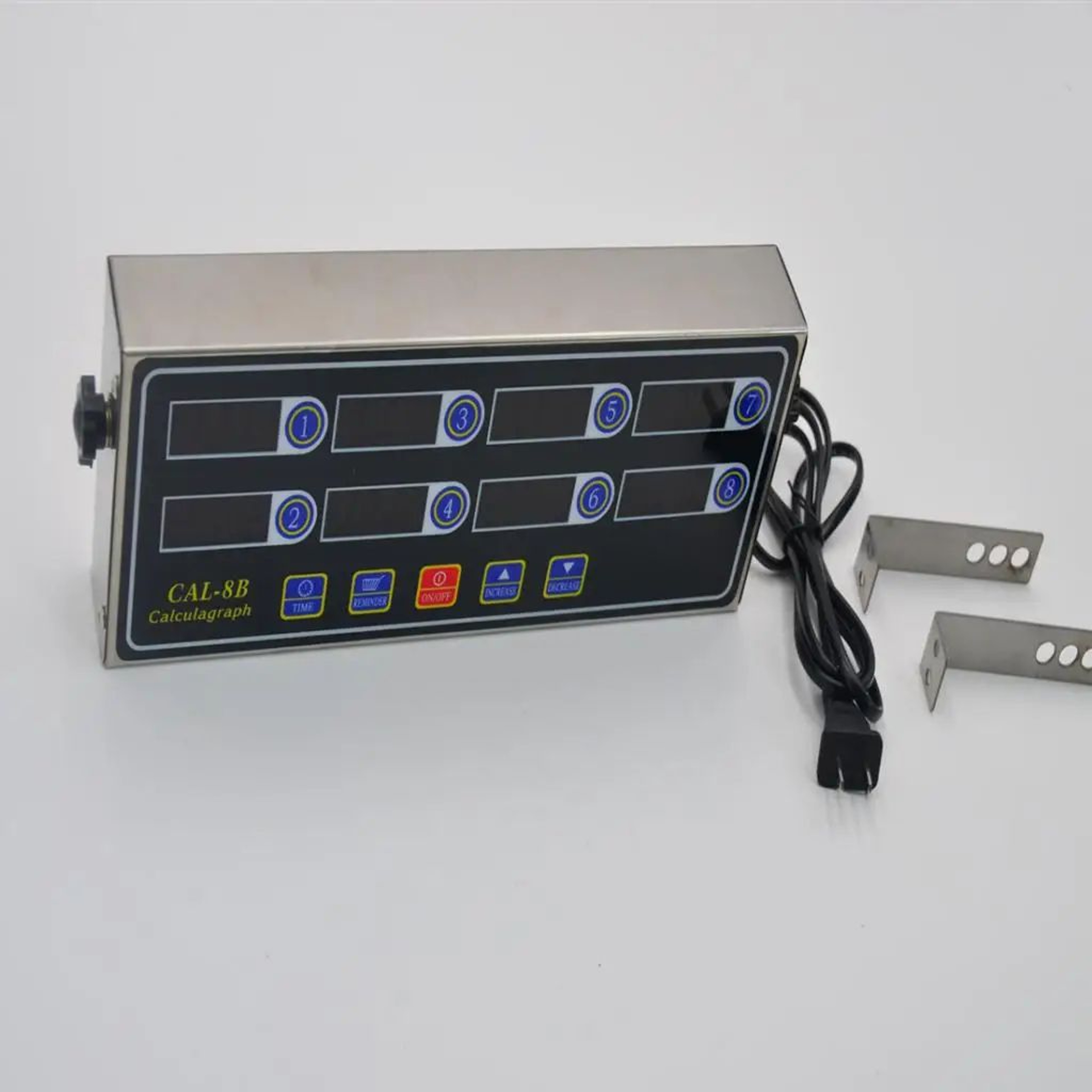 CAL8B 8 Channel Digital Kitchen Timer  Portable MultiMenu Calculagraph With Independent Touch Timin 2