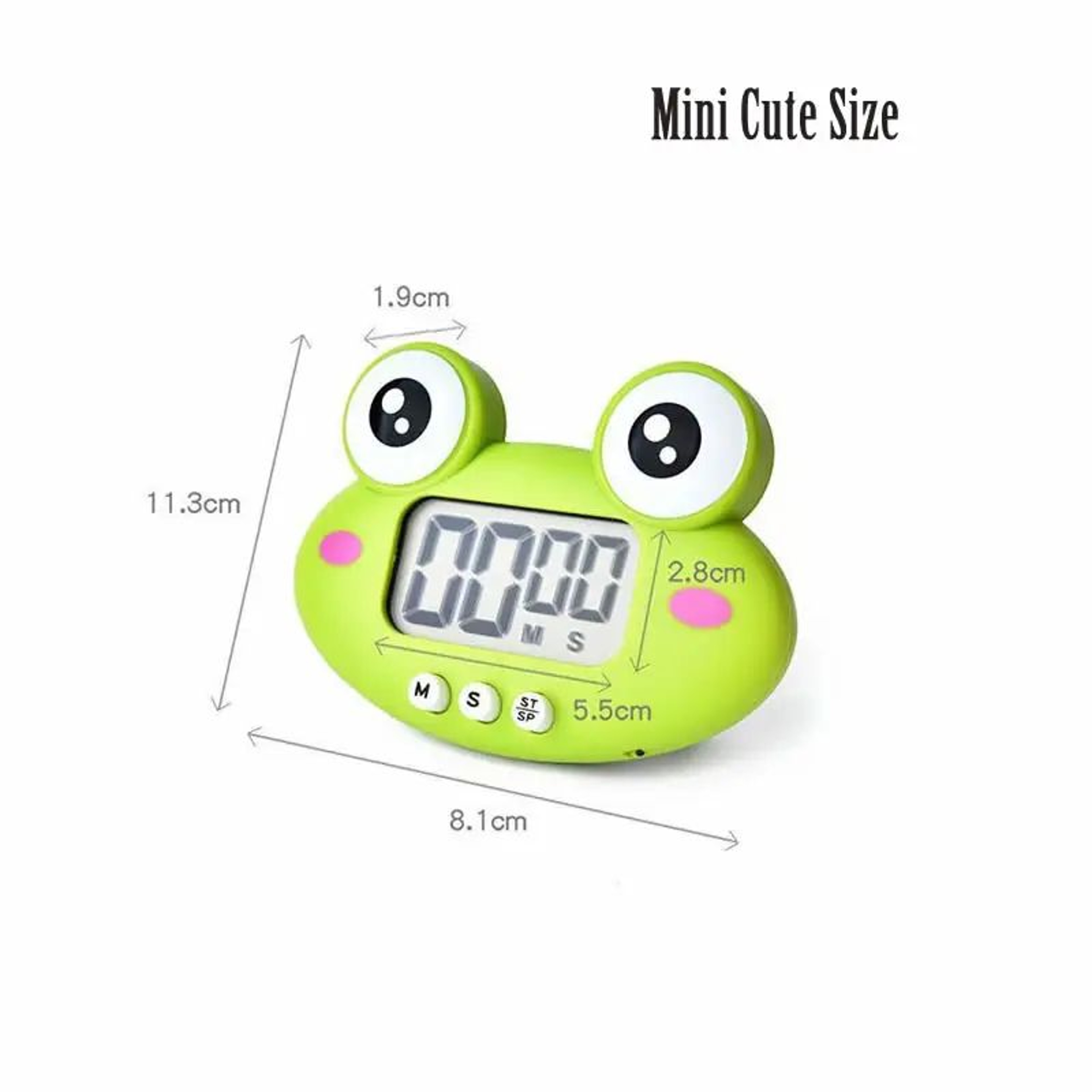 Cute Frog Digital Kitchen Timer  Magnetic 199 Minute Cooking Study Work Reminder With Stand For Hom 5