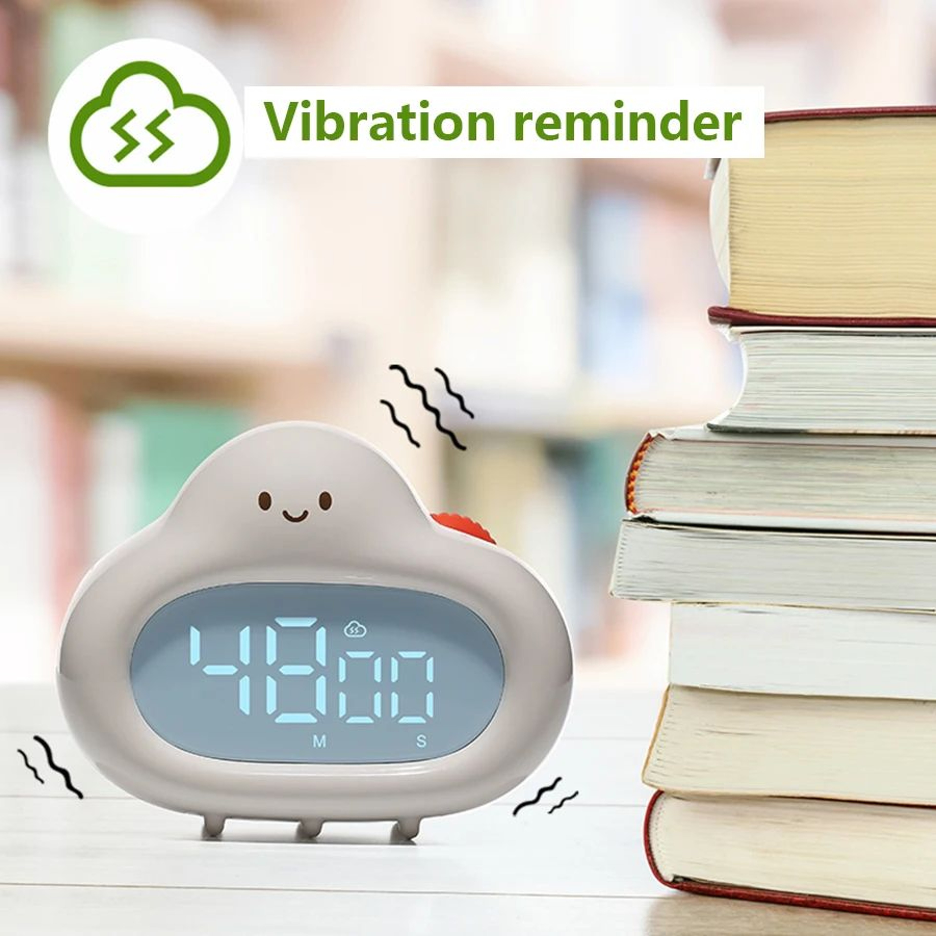 Cute White Cloud Kitchen Timer  Portable Desktop Countdown Timer For Cooking Baking Study Learning  2