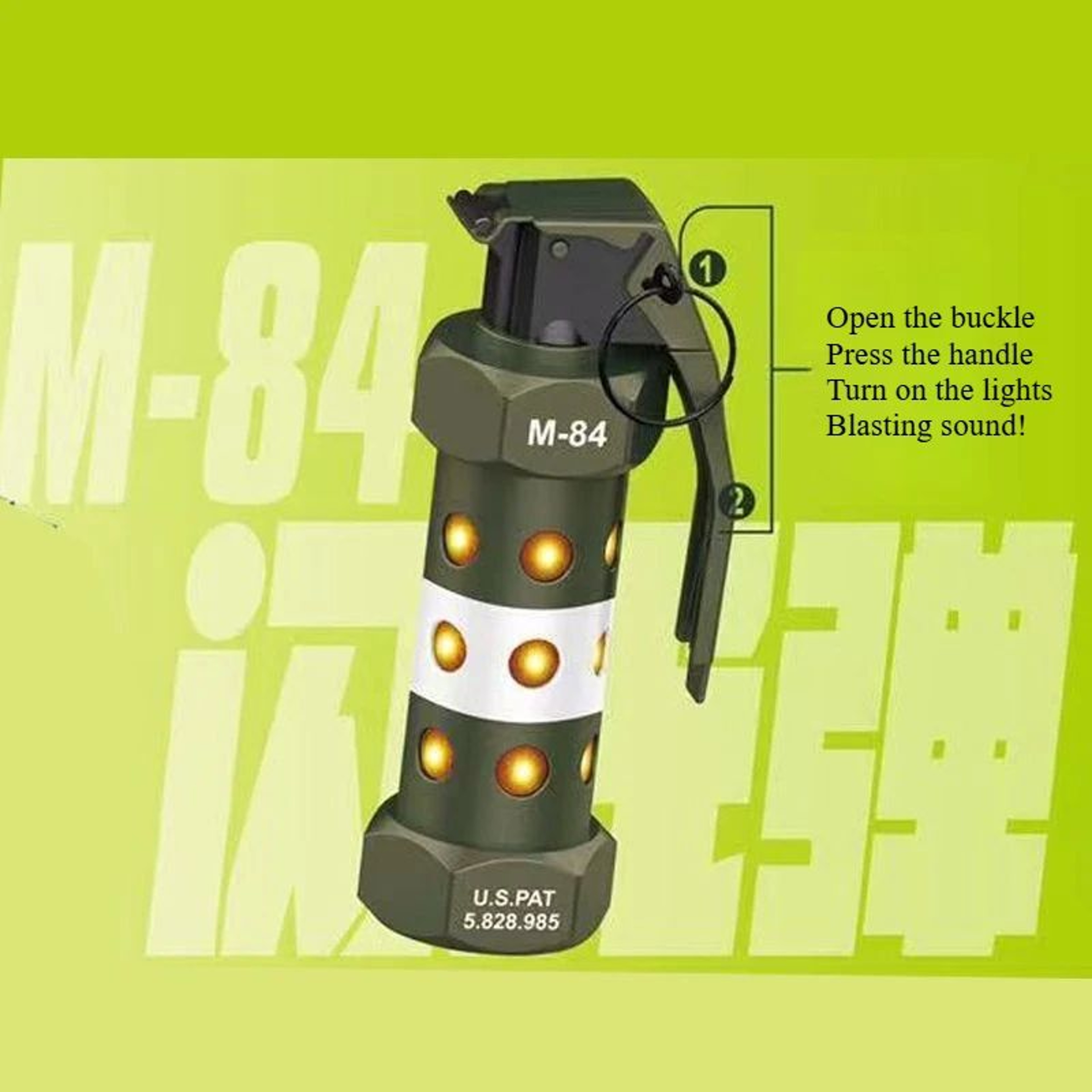 M84 Grenade Dummy LED Camping Light  Tactical Survival Strobe Lamp For Cosplay Outdoor Gear  Milita 3